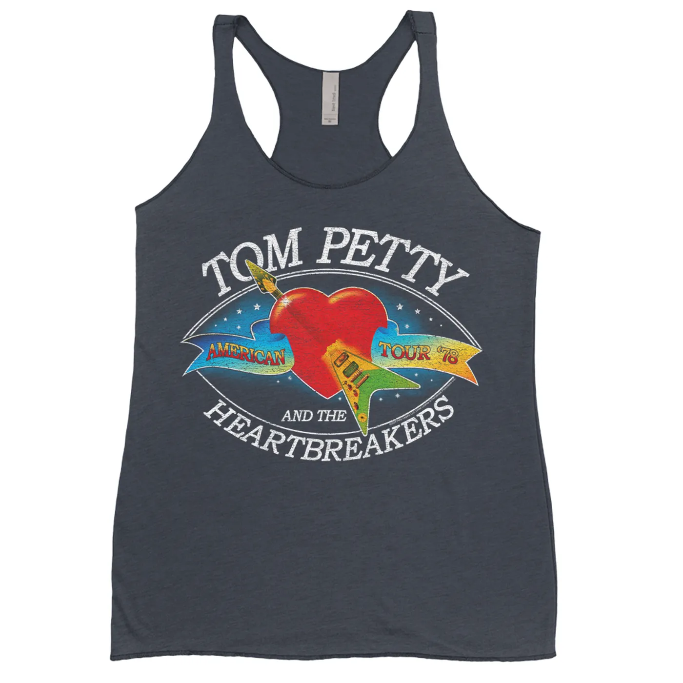 Tom Petty and the Heartbreakers Ladies' Tank Top | American Tour '78 Logo Distressed Tom Petty Shirt