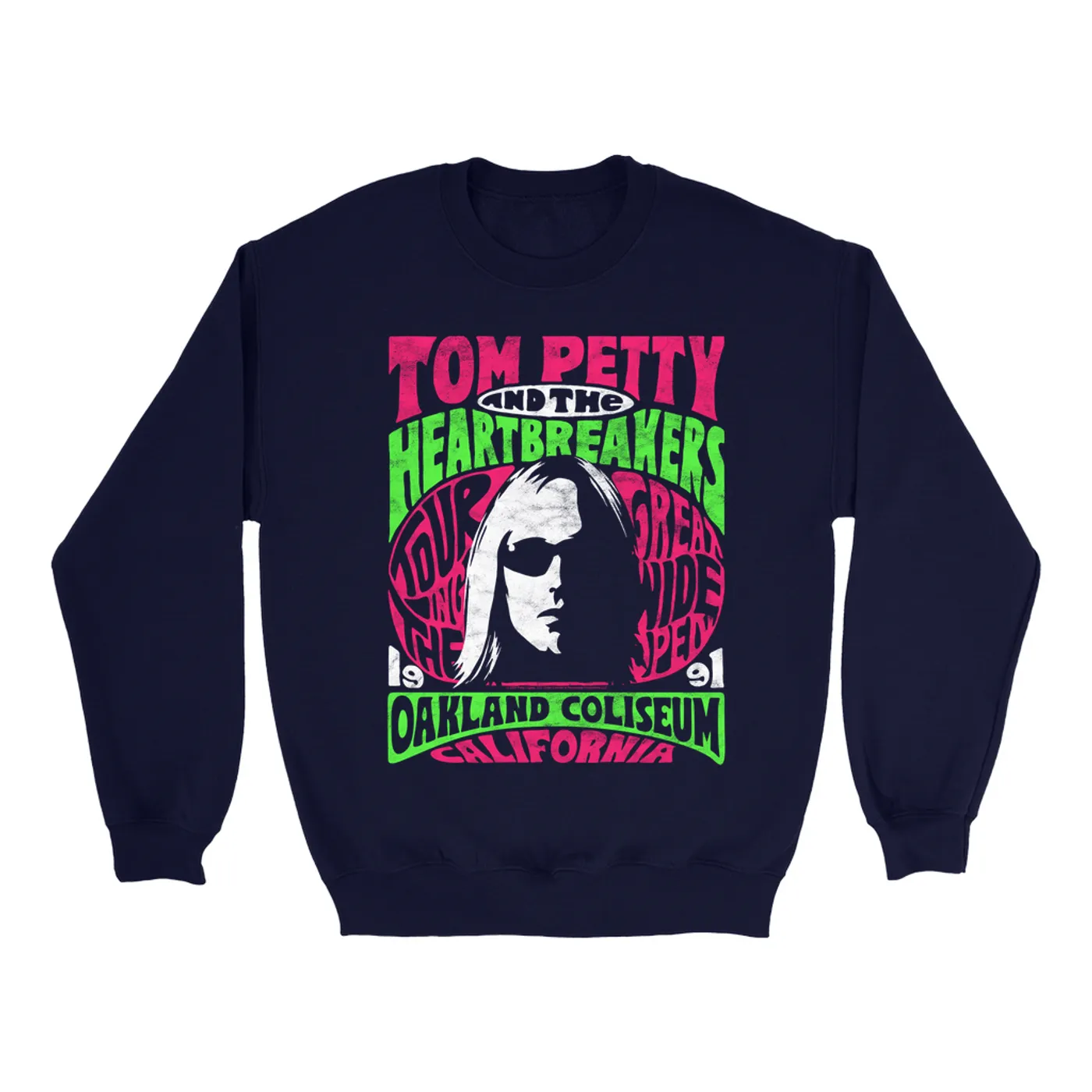 Tom Petty and the Heartbreakers Sweatshirt | Touring The Great Wide Open Oakland California (Merchbar Exclusive) Tom Petty Sweatshirt