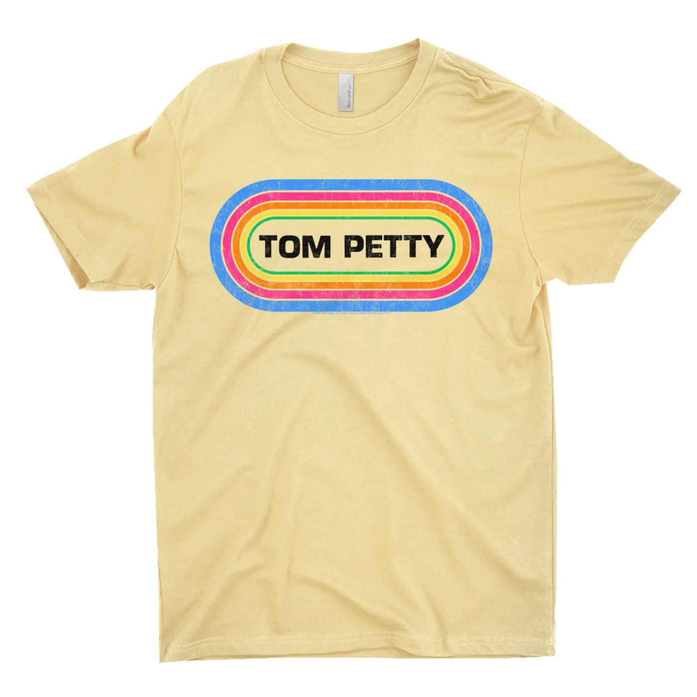 Tom Petty T-Shirt | Tom Petty Colorful Retro Logo Distressed Tom Petty Shirt