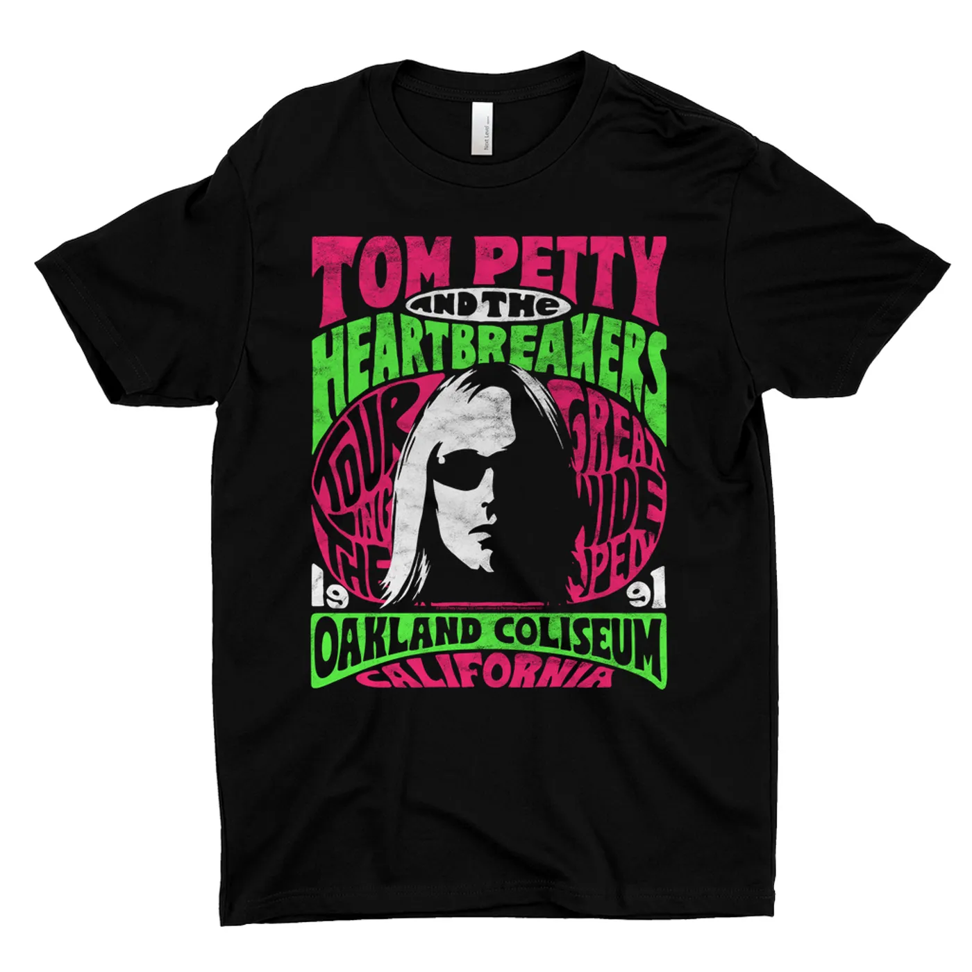 Tom Petty and the Heartbreakers T-Shirt | Touring The Great Wide Open Oakland California (Merchbar Exclusive) Tom Petty Shirt