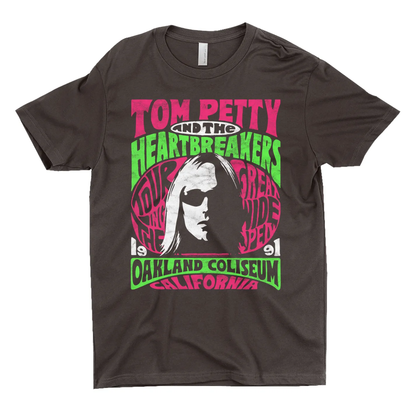 Tom Petty and the Heartbreakers T-Shirt | Touring The Great Wide Open Oakland California (Merchbar Exclusive) Tom Petty Shirt