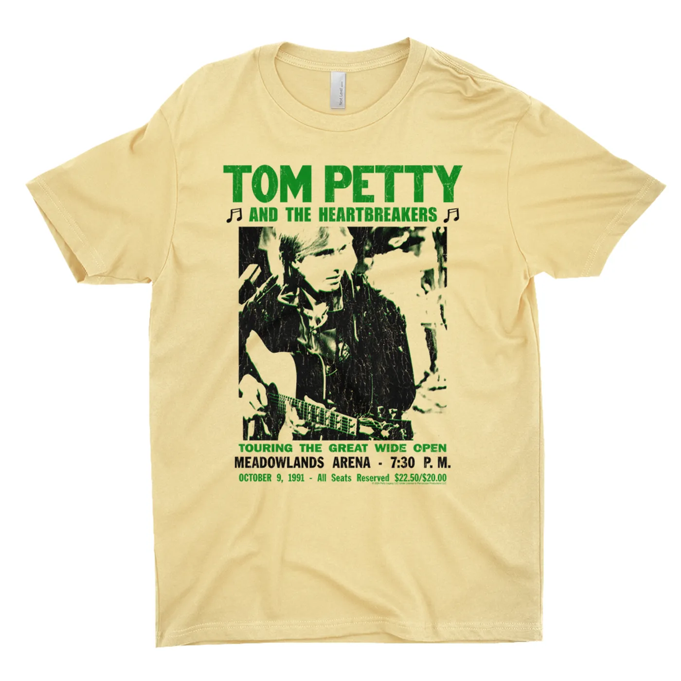 Tom Petty and the Heartbreakers T-Shirt | Meadow Lands Arena 1991 Concert Tom Petty Shirt