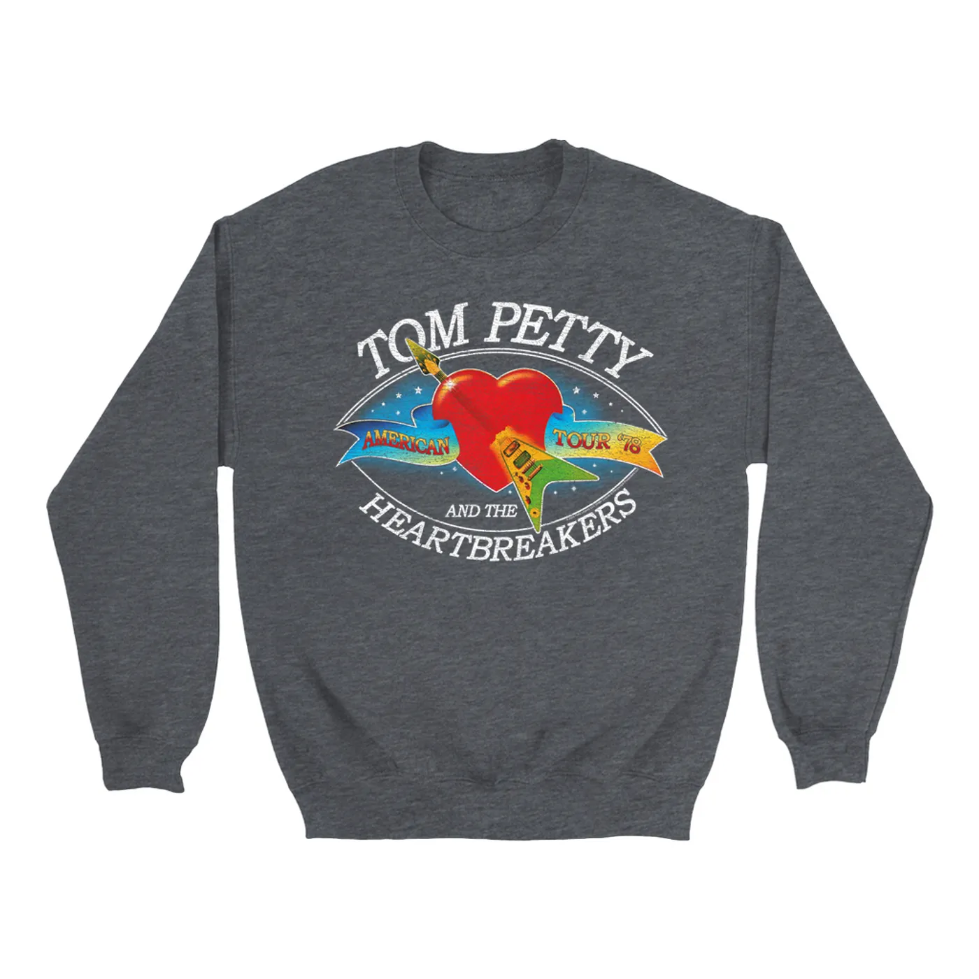 Tom Petty and the Heartbreakers Sweatshirt | American Tour '78 Logo Distressed Tom Petty Sweatshirt