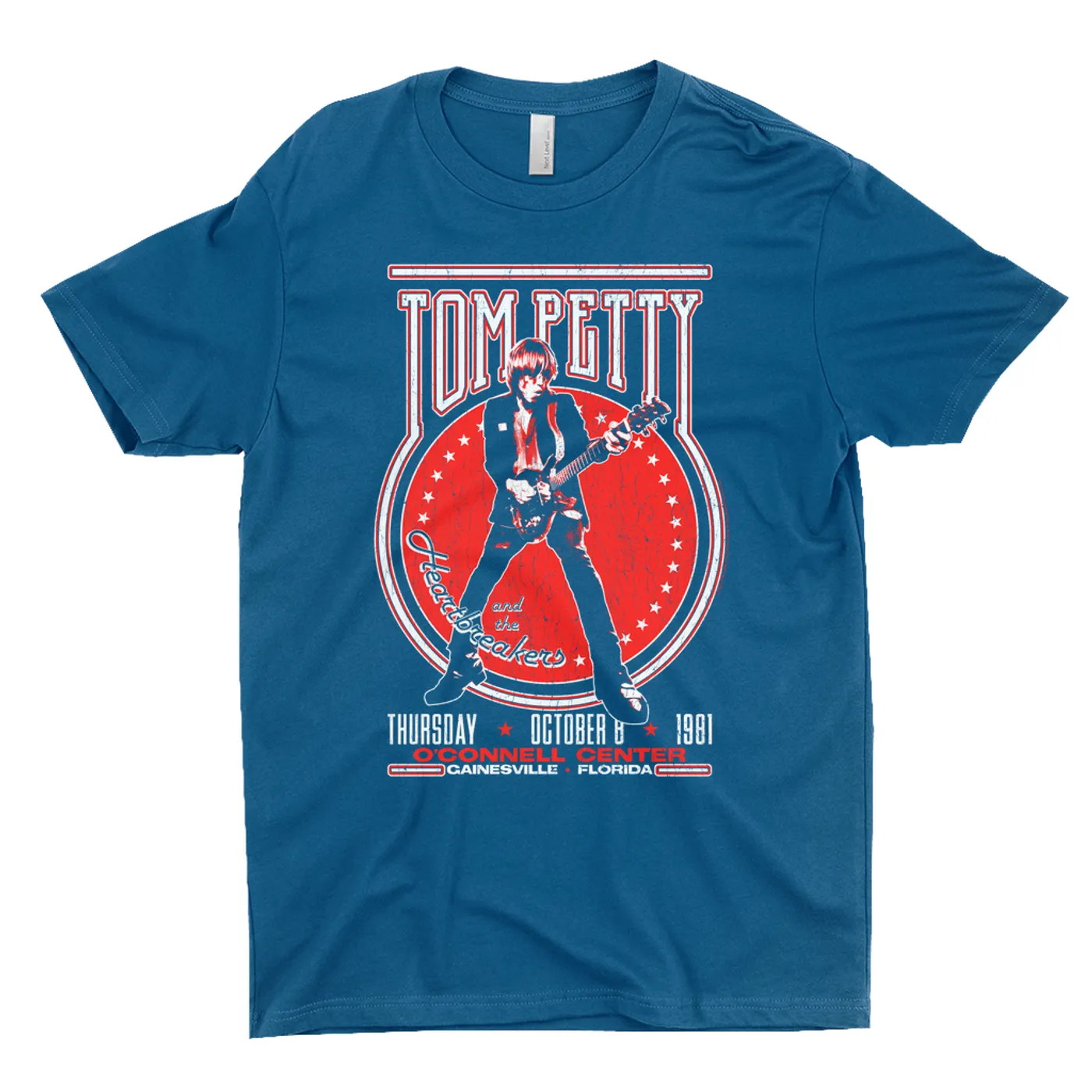 Tom Petty and the Heartbreakers T-Shirt | Gainesville Florida 1981 Concert (Merchbar Exclusive) Tom Petty Shirt