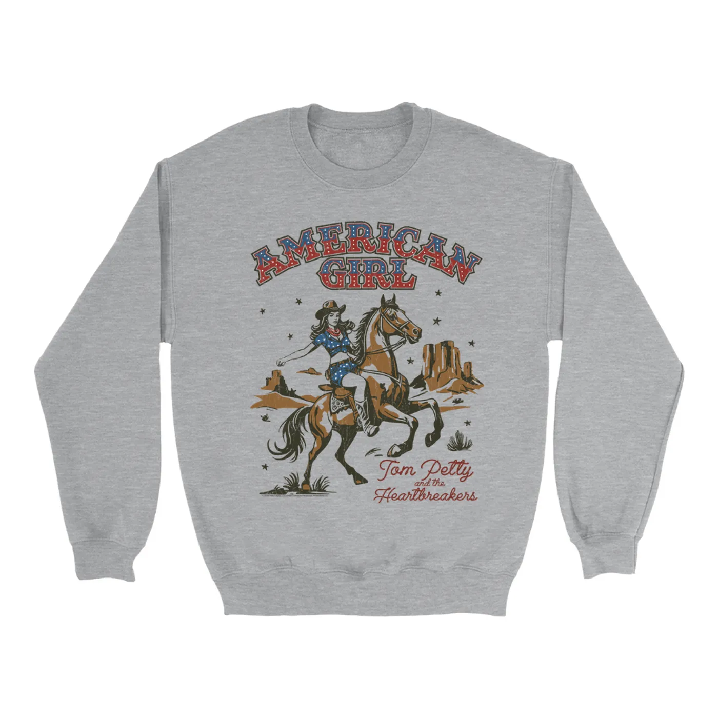 Tom Petty and the Heartbreakers Sweatshirt | American Girl Retro (Merchbar Exclusive) Tom Petty Sweatshirt