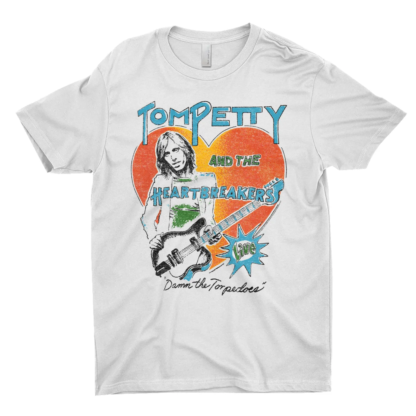 Tom Petty and the Heartbreakers T-Shirt | LIVE! Damn The Torpedoes Distressed Tom Petty Shirt