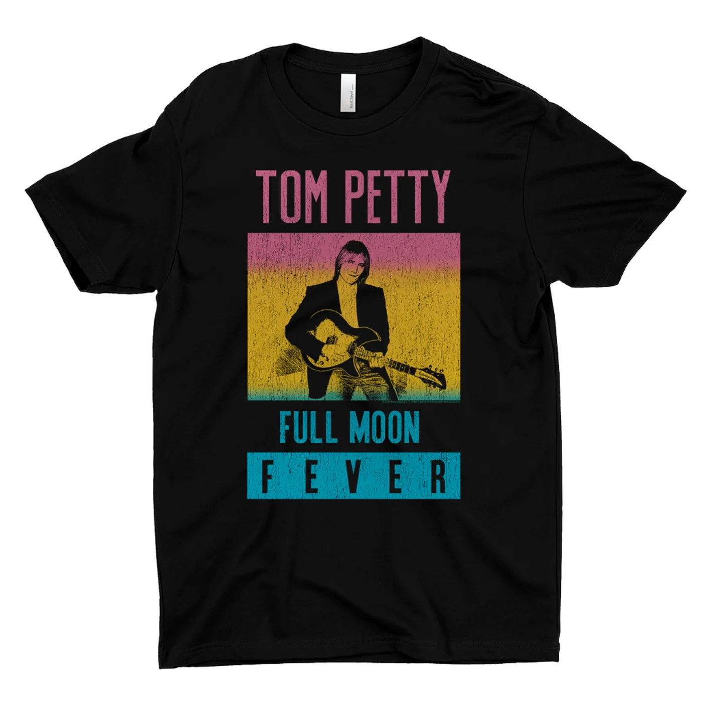 Tom Petty and the Heartbreakers T-Shirt | Full Moon Fever Album Design Distressed Tom Petty Shirt