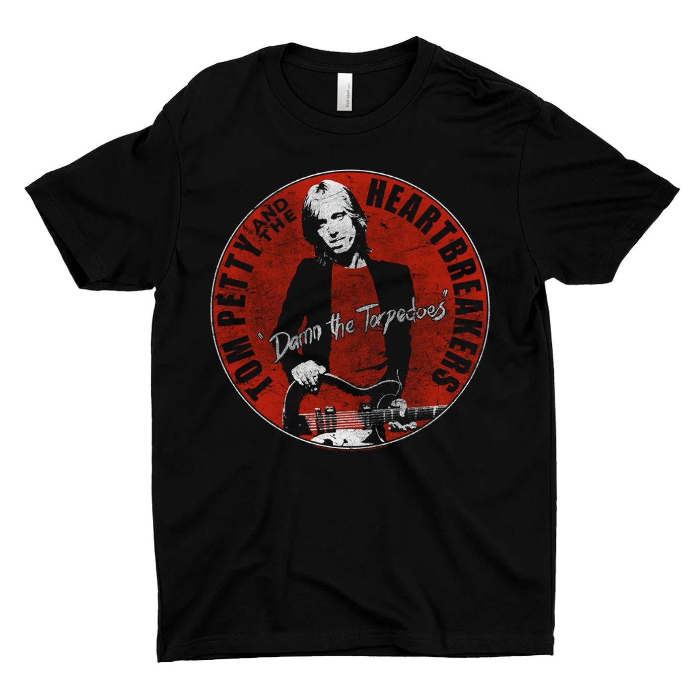 Tom Petty and the Heartbreakers T-Shirt | Damn The Torpedoes Image Distressed Tom Petty Shirt