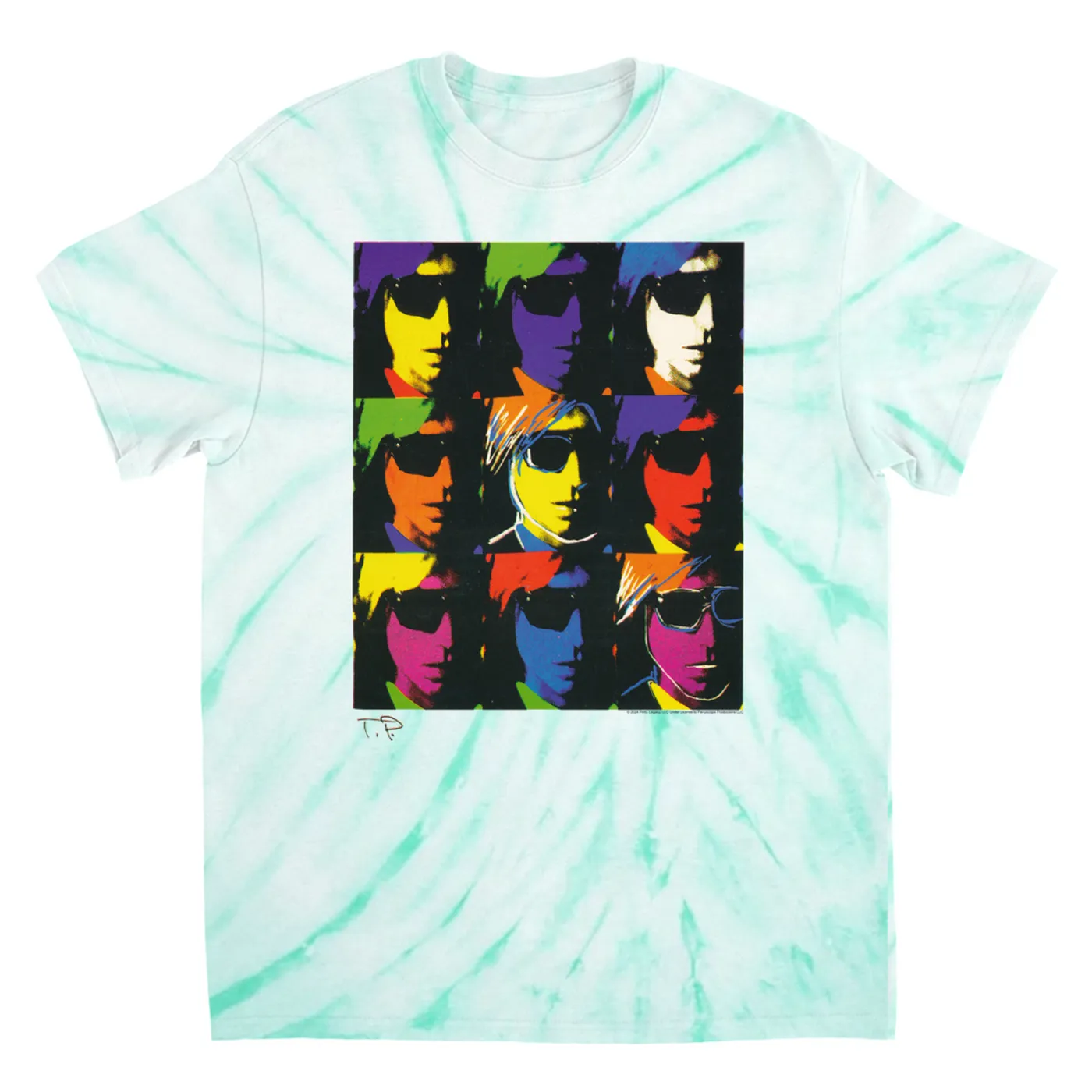 Tom Petty and the Heartbreakers T-Shirt | Pop Art Petty Artwork Tom Petty Tie Dye Shirt