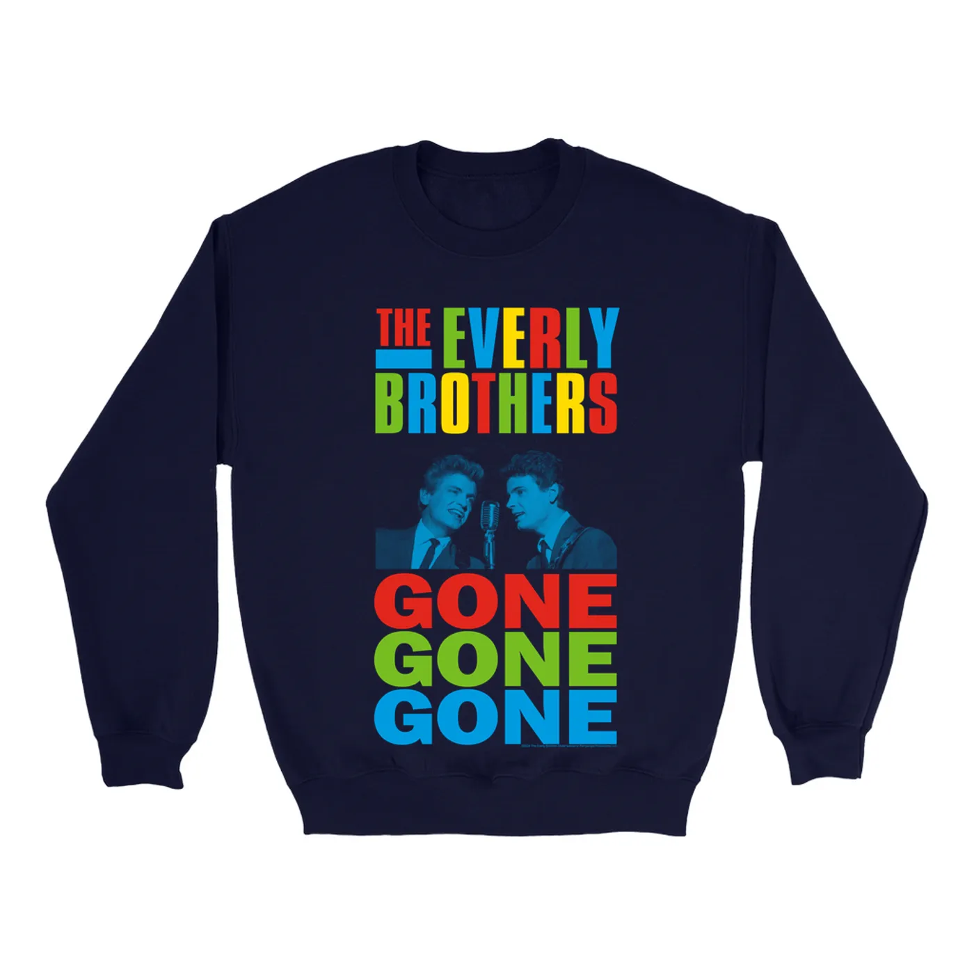 The Everly Brothers Sweatshirt | Gone, Gone, Gone Colorful The Everly Brothers Sweatshirt