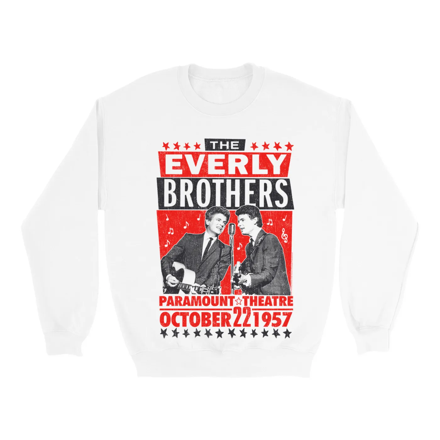 The Everly Brothers Sweatshirt | Paramount Theatre Live Show Distressed (Merchbar Exclusive) The Everly Brothers Sweatshirt