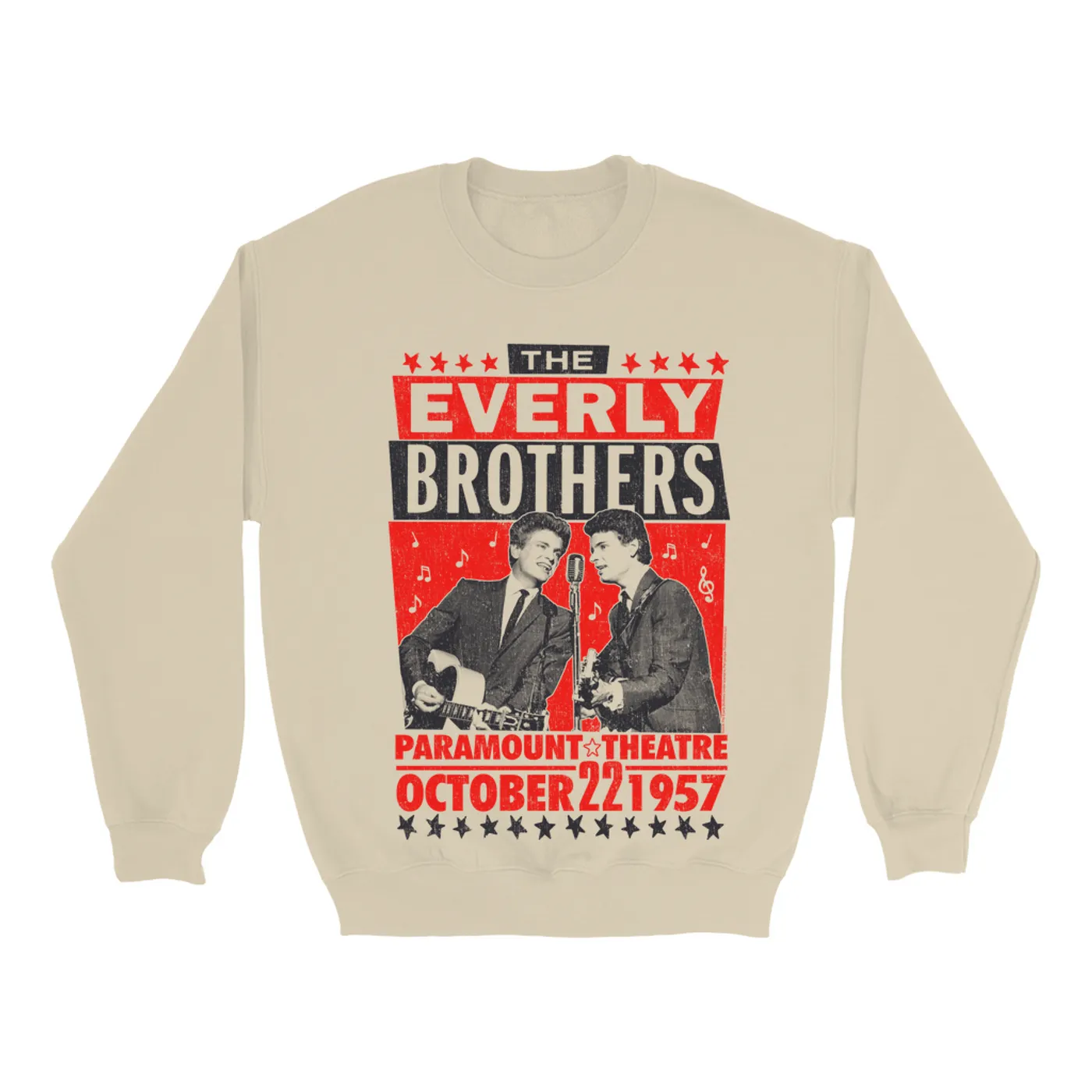 The Everly Brothers Sweatshirt | Paramount Theatre Live Show Distressed (Merchbar Exclusive) The Everly Brothers Sweatshirt