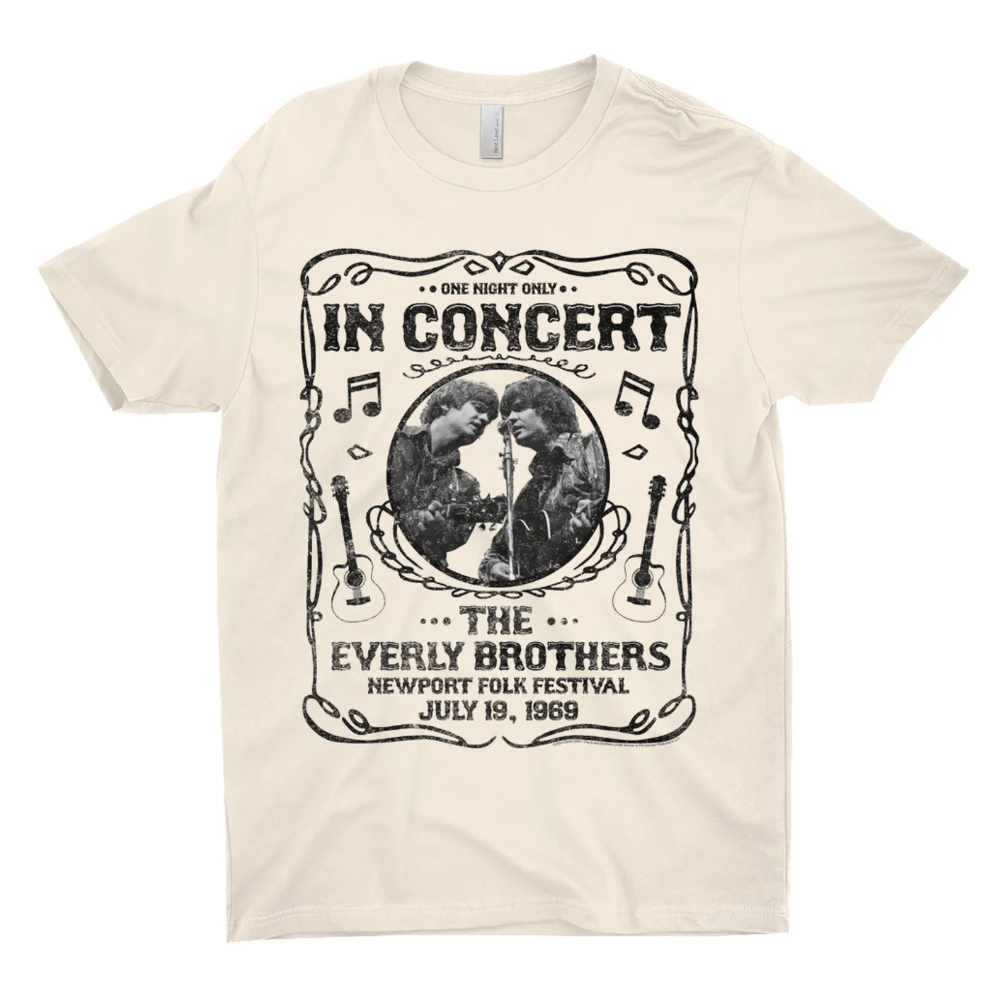The Everly Brothers T-Shirt | Newport Folk Festival Concert Distressed (Merchbar Exclusive) The Everly Brothers Shirt