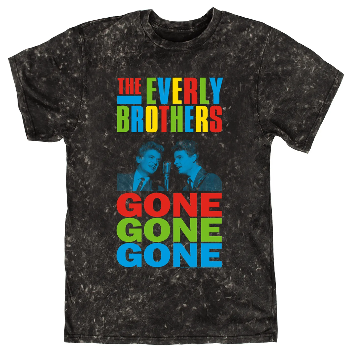 The Everly Brothers T-shirt | Gone, Gone, Gone Colorful The Everly Brothers Mineral Wash Shirt