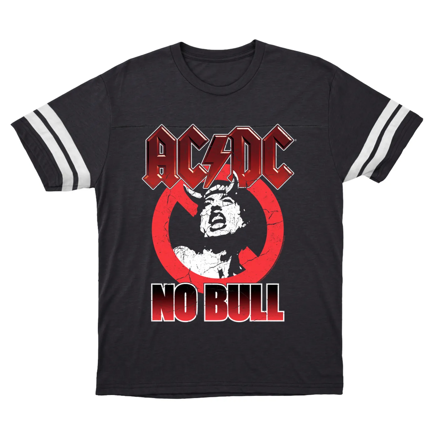 AC/DC T-Shirt | No Bull Allowed Distressed ACDC Football Shirt