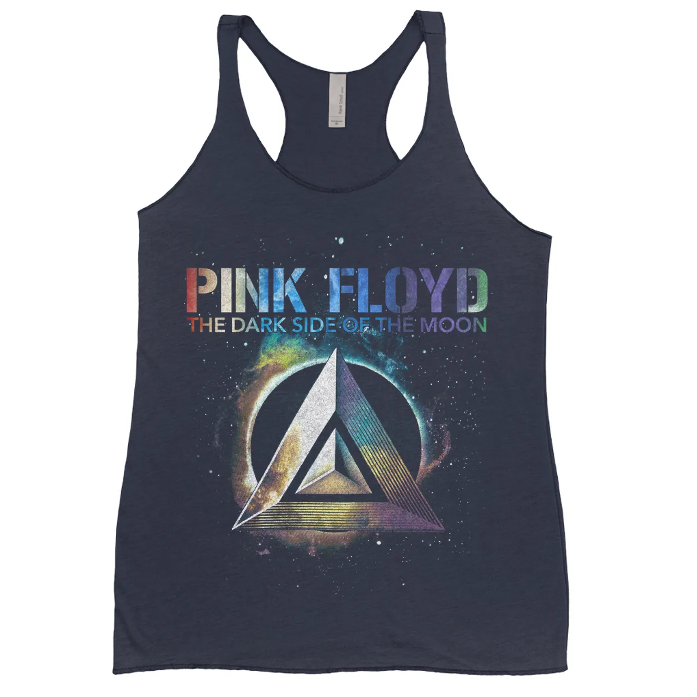 Pink Floyd Ladies' Tank Top | Dark Side Of The Moon Colorful Shield Pink Floyd Shirt