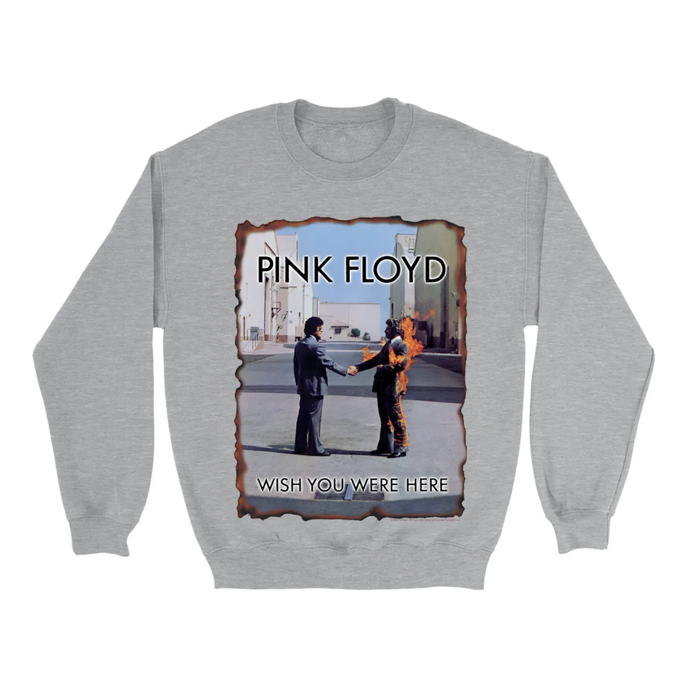 Pink Floyd Sweatshirt | Wish You Were Here Vintage Burnt Pink Floyd Sweatshirt