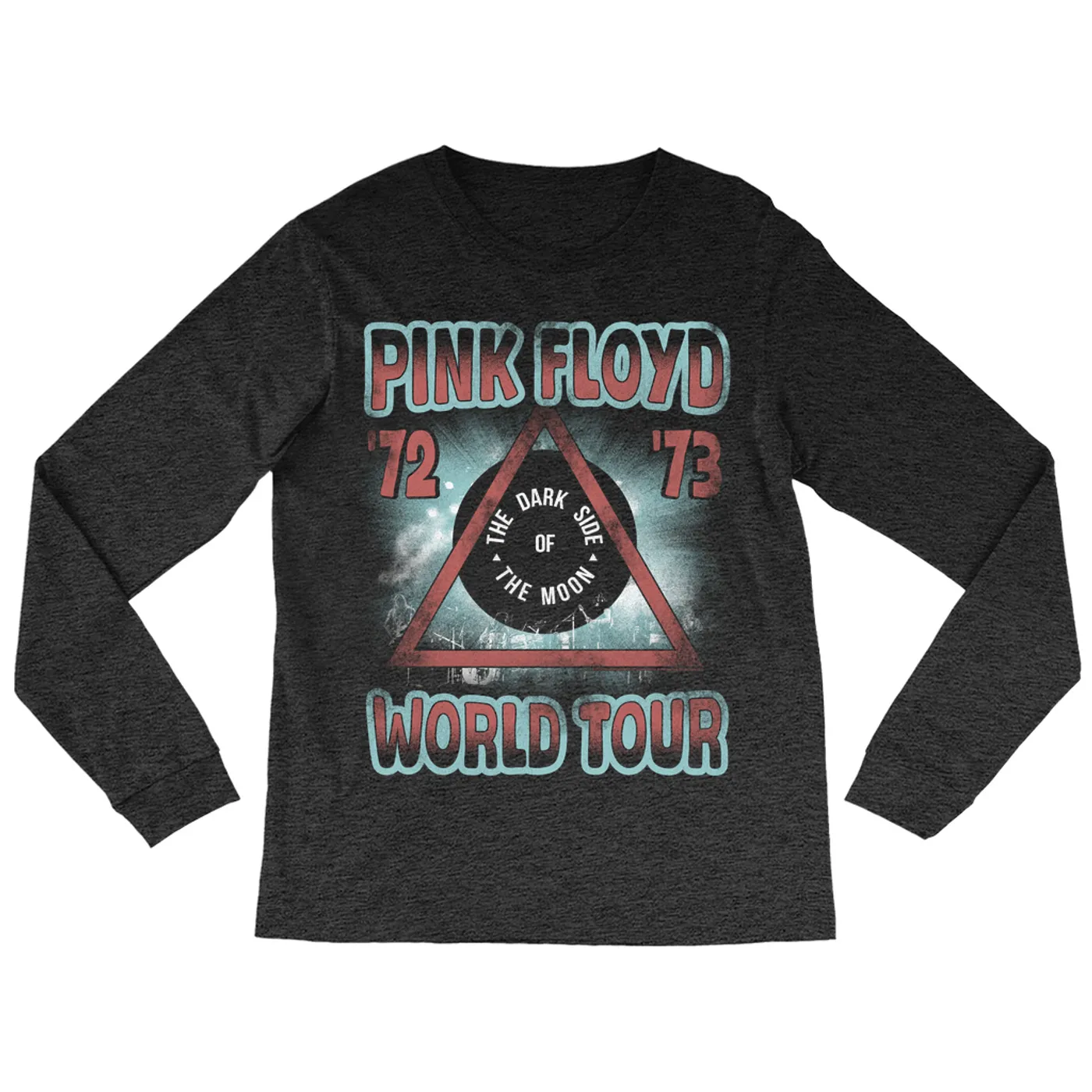 Pink Floyd Long Sleeve Shirt | World Tour '72 - '73 Distressed Pink Floyd Shirt
