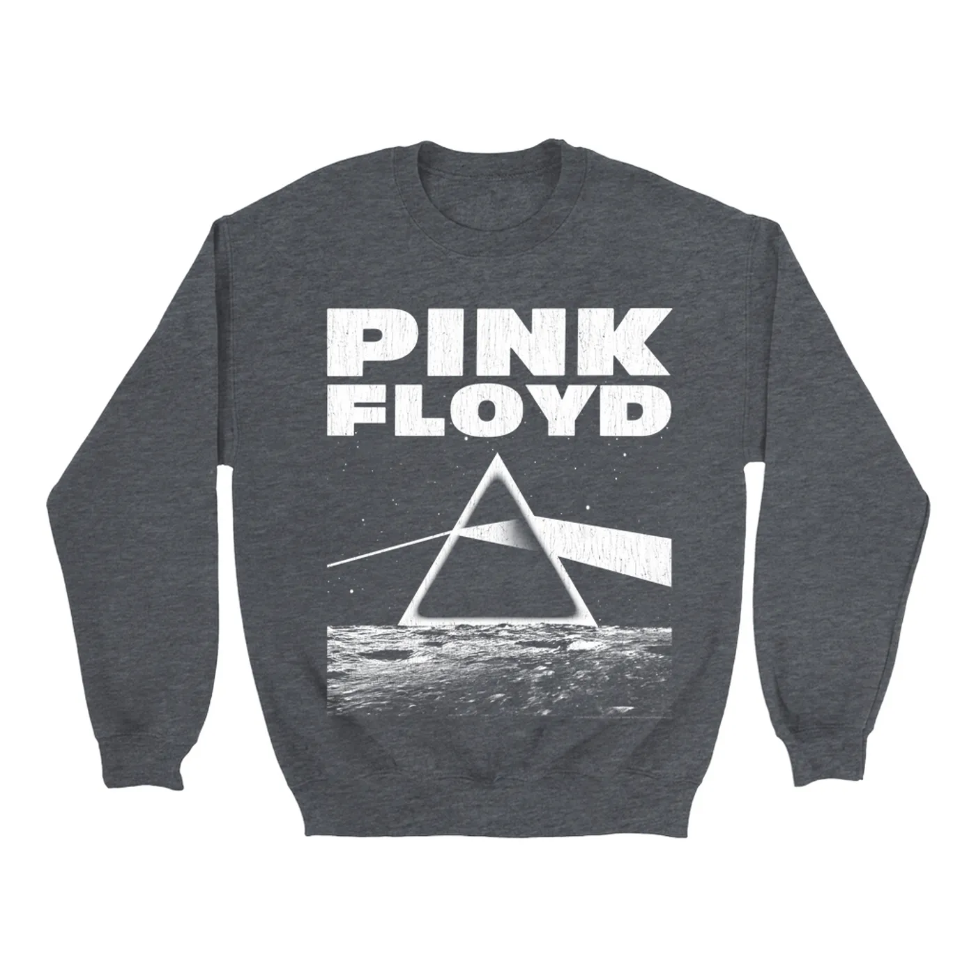 Pink Floyd Sweatshirt | DSOTM White Orbit Distressed (Merchbar Exclusive) Pink Floyd Sweatshirt