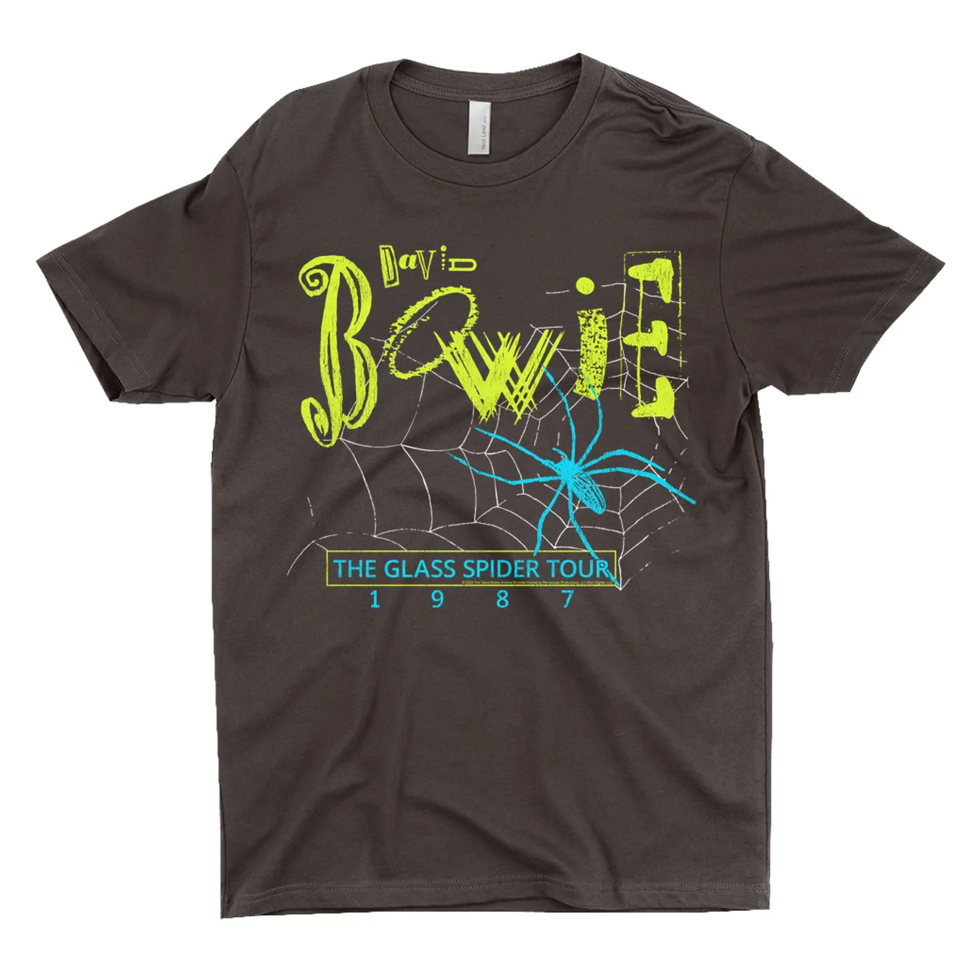 David Bowie T-Shirt | Neon The Glass Spider Tour '87 Distressed (Merchbar Exclusive) David Bowie Dark Shirt