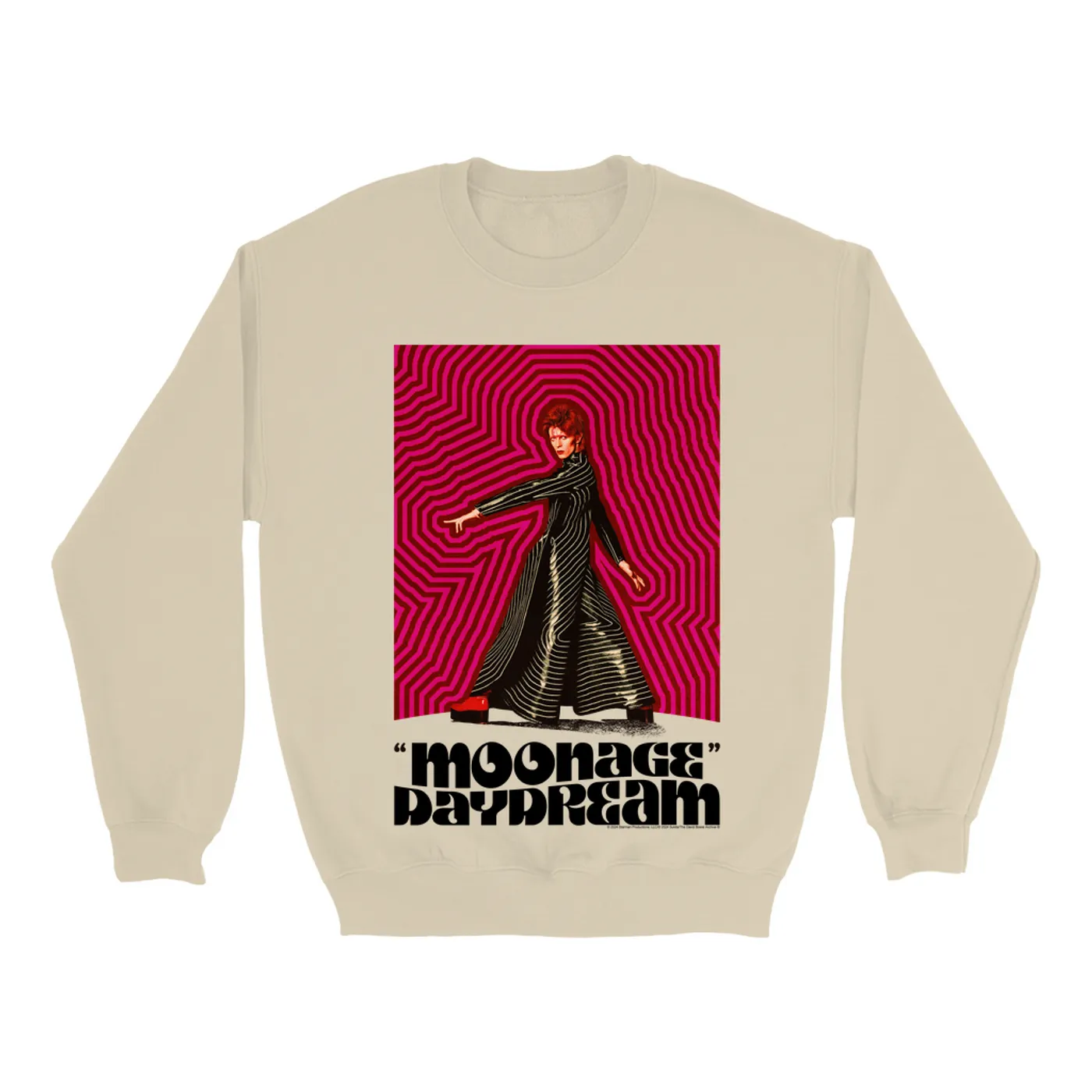 David Bowie Sweatshirt | Moonage Daydream Artwork Design David Bowie Sweatshirt