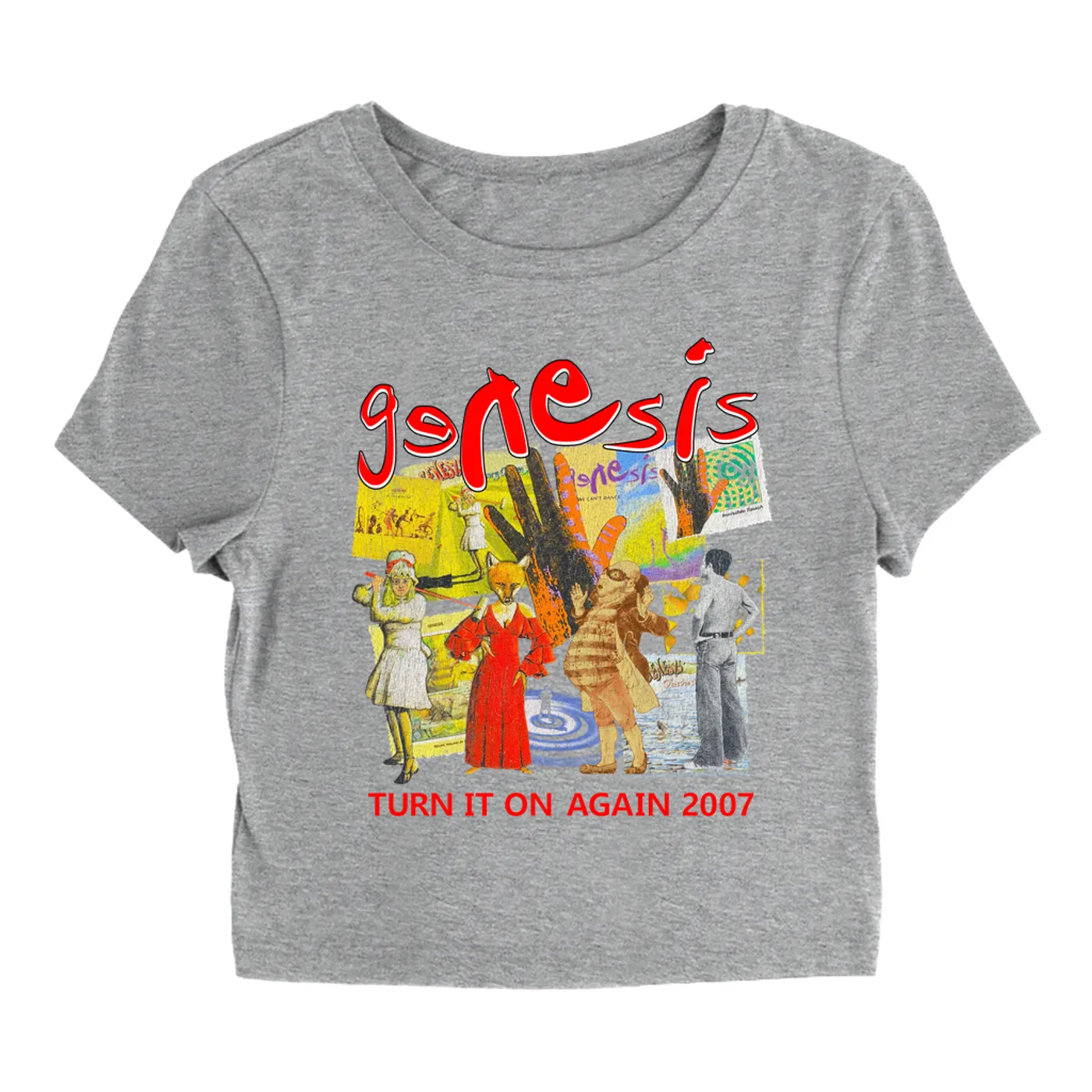 Genesis Women's T-Shirt | Turn It On Again Tour 2007 Genesis Baby Tee