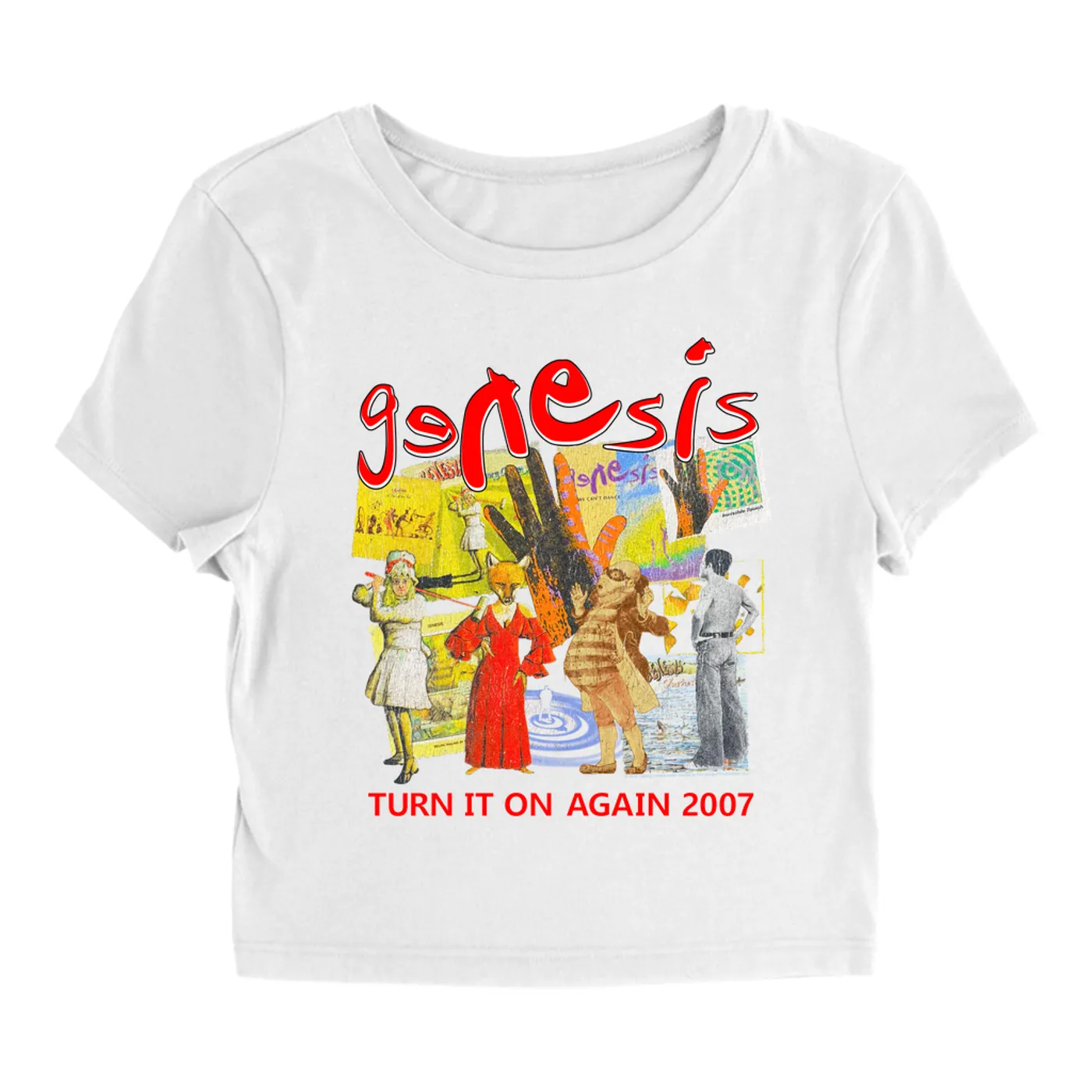 Genesis Women's T-Shirt | Turn It On Again Tour 2007 Genesis Baby Tee