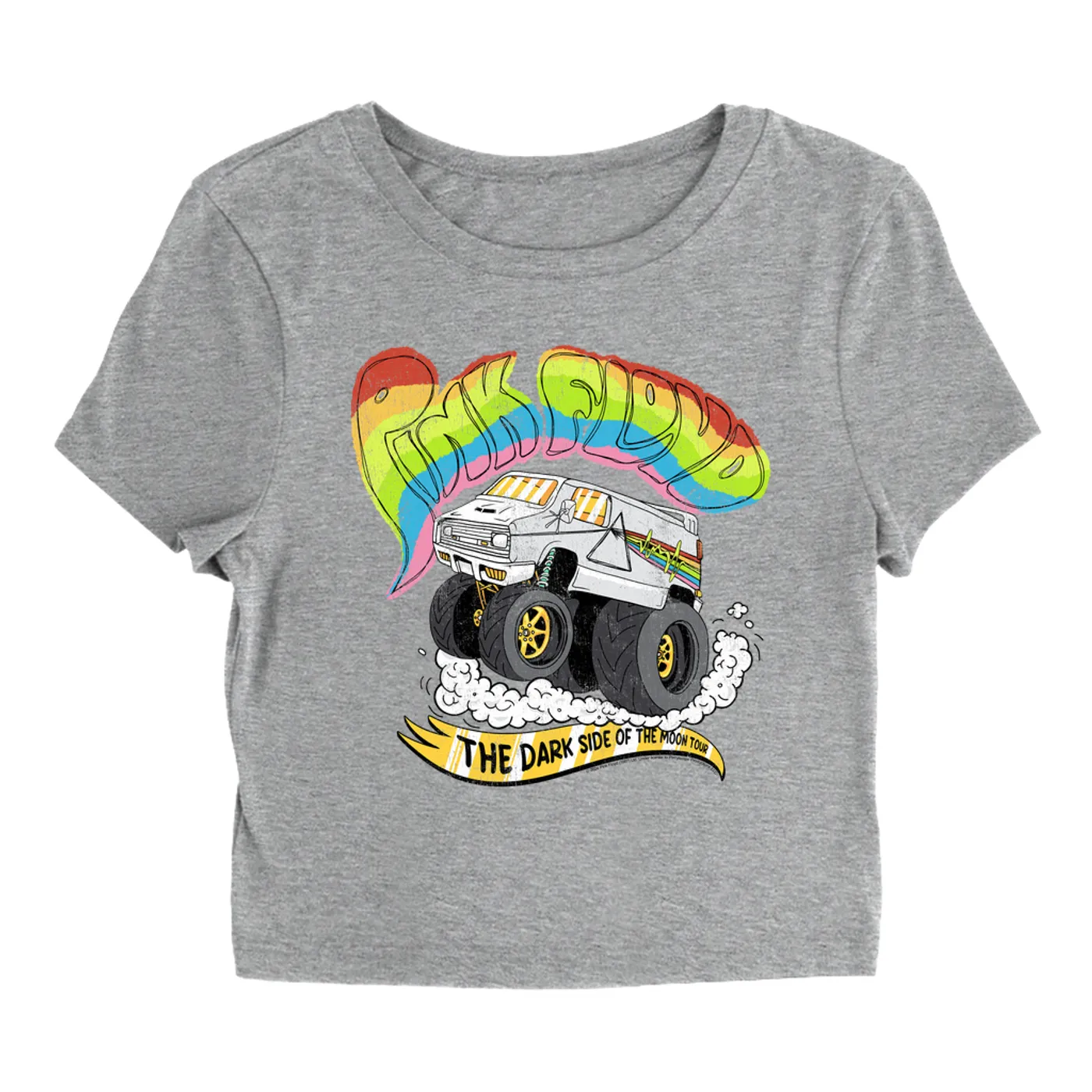 Pink Floyd Women's T-Shirt | Dark Side Of The Moon Tour Road Trip (Merchbar Exclusive) Pink Floyd Baby Tee