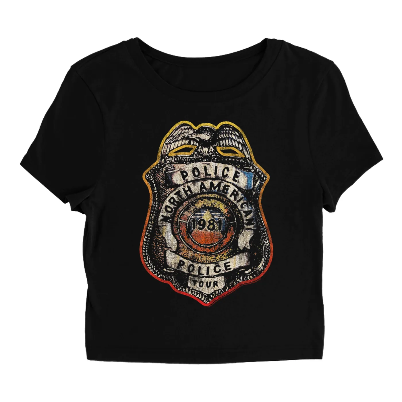 The Police Women's T-Shirt | North American Tour Police Badge (Merchbar Exclusive) The Police Baby Tee