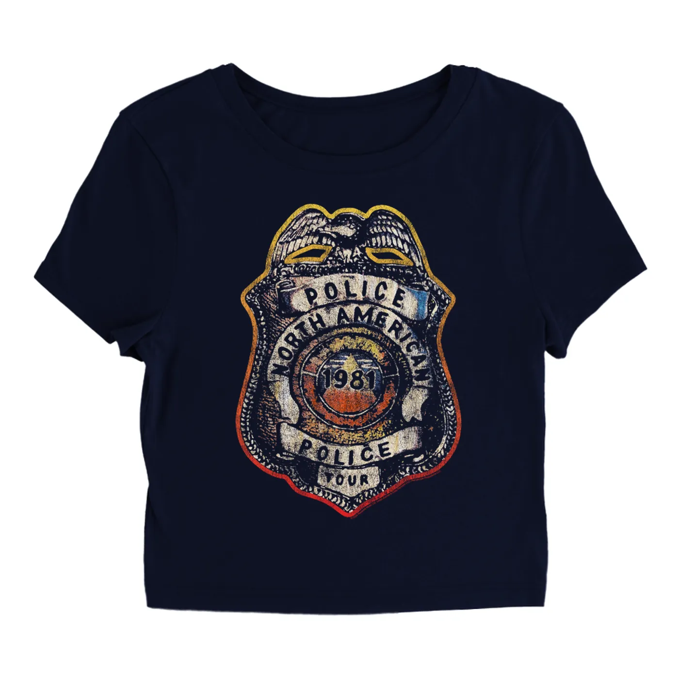 The Police Women's T-Shirt | North American Tour Police Badge (Merchbar Exclusive) The Police Baby Tee