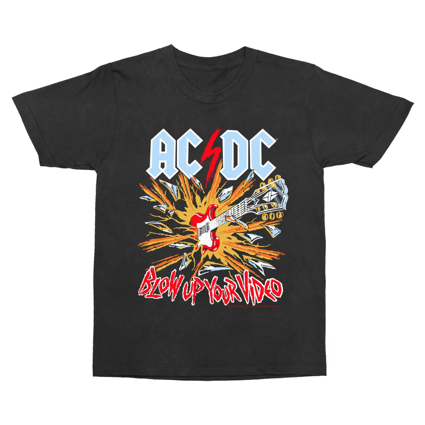 AC/DC T-Shirt | Blow Up Your Video Primary Colors ACDC Vintage Shirt