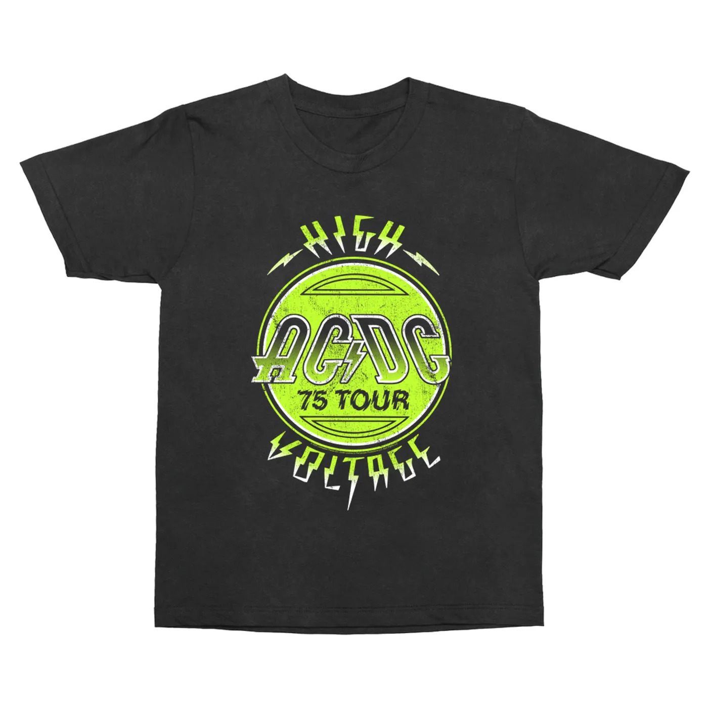 AC/DC T-Shirt | Electric Green High Voltage Design (Merchbar Exclusive) ACDC Vintage Shirt