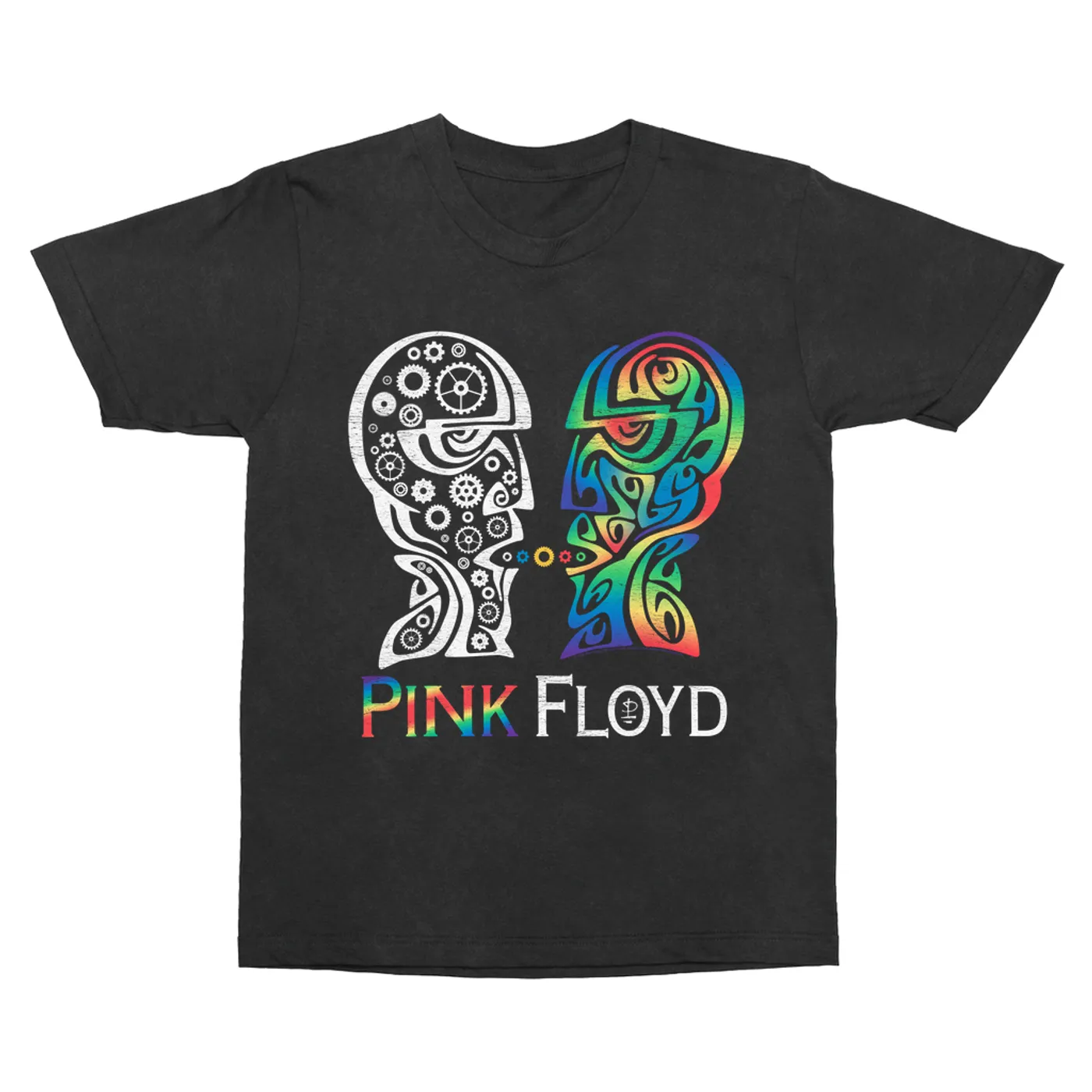 Pink Floyd T-Shirt | Division Bell Colorful Tribal Design Distressed Pink Floyd Vintage Shirt