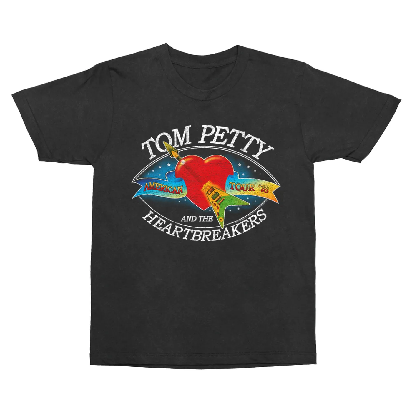 Tom Petty and the Heartbreakers T-Shirt | American Tour '78 Logo Distressed Tom Petty Vintage Shirt
