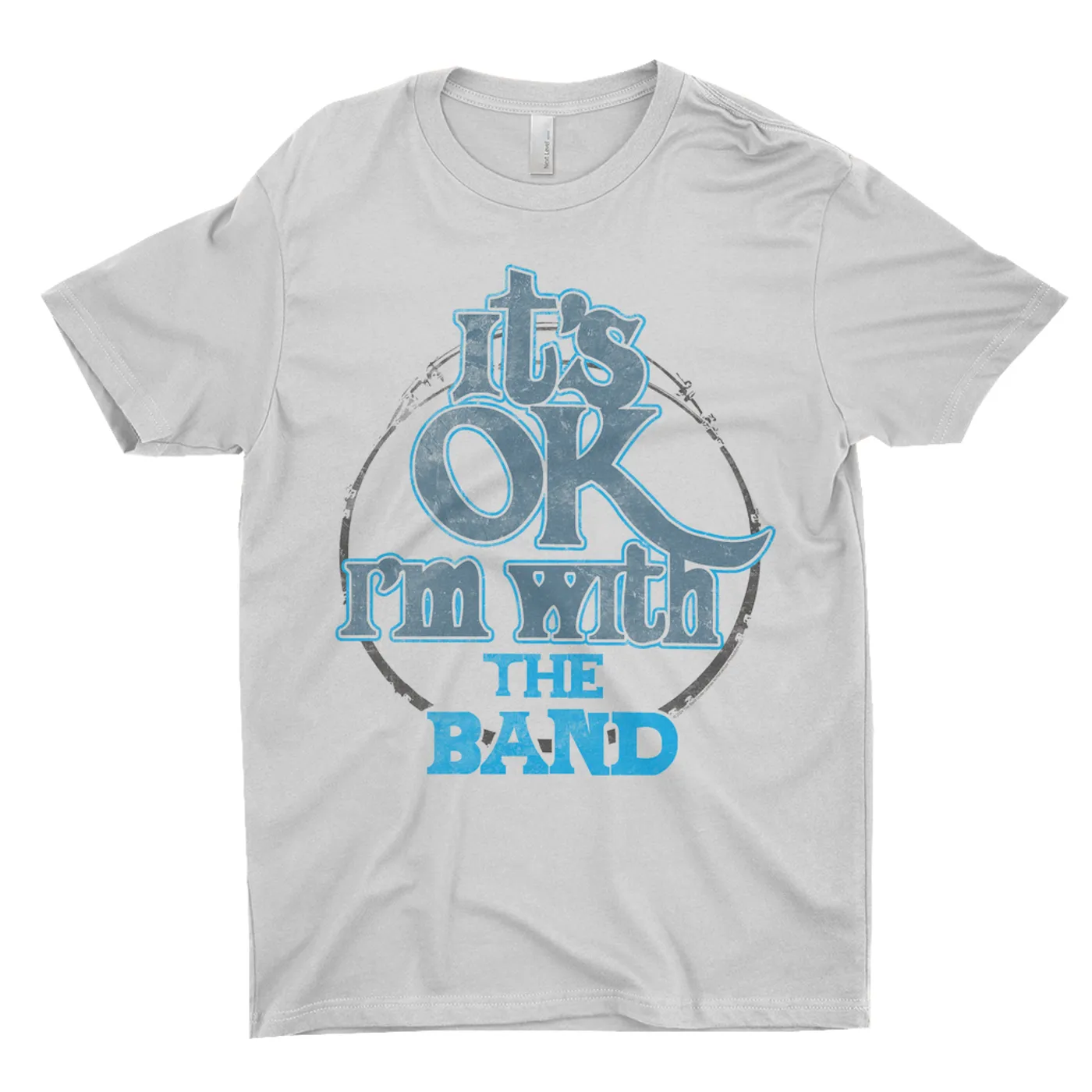 The Band T-Shirt | I'm With The Band Blue Distressed The Band Light Shirt