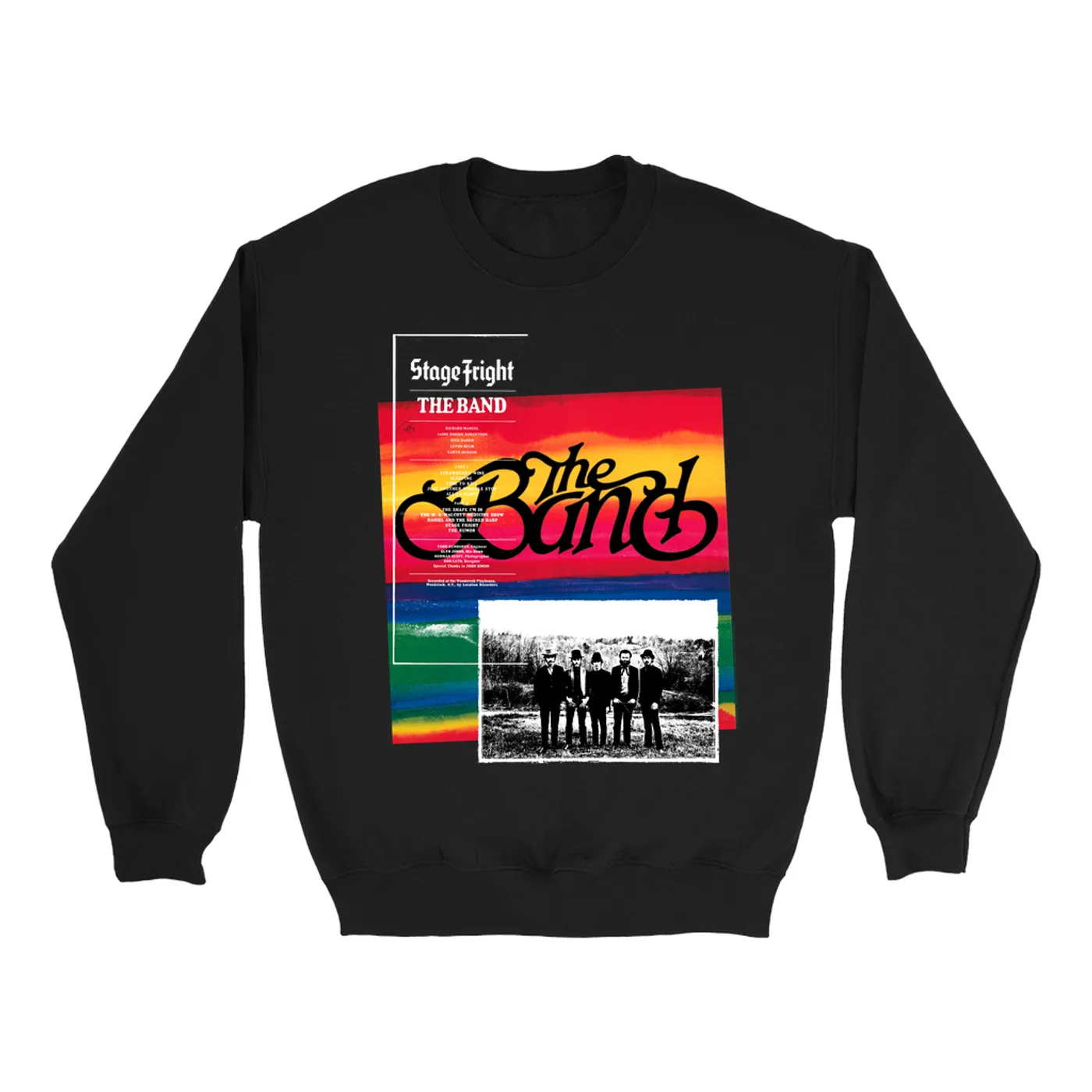 The Band Sweatshirt | Stage Fright Album Design The Band Sweatshirt