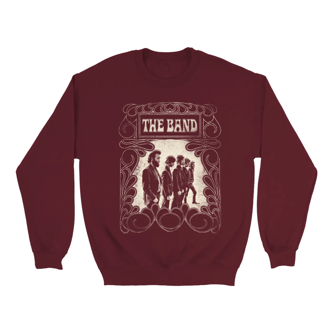 The Band Sweatshirt | Vintage Design Profile Line Up Distressed The Band Sweatshirt