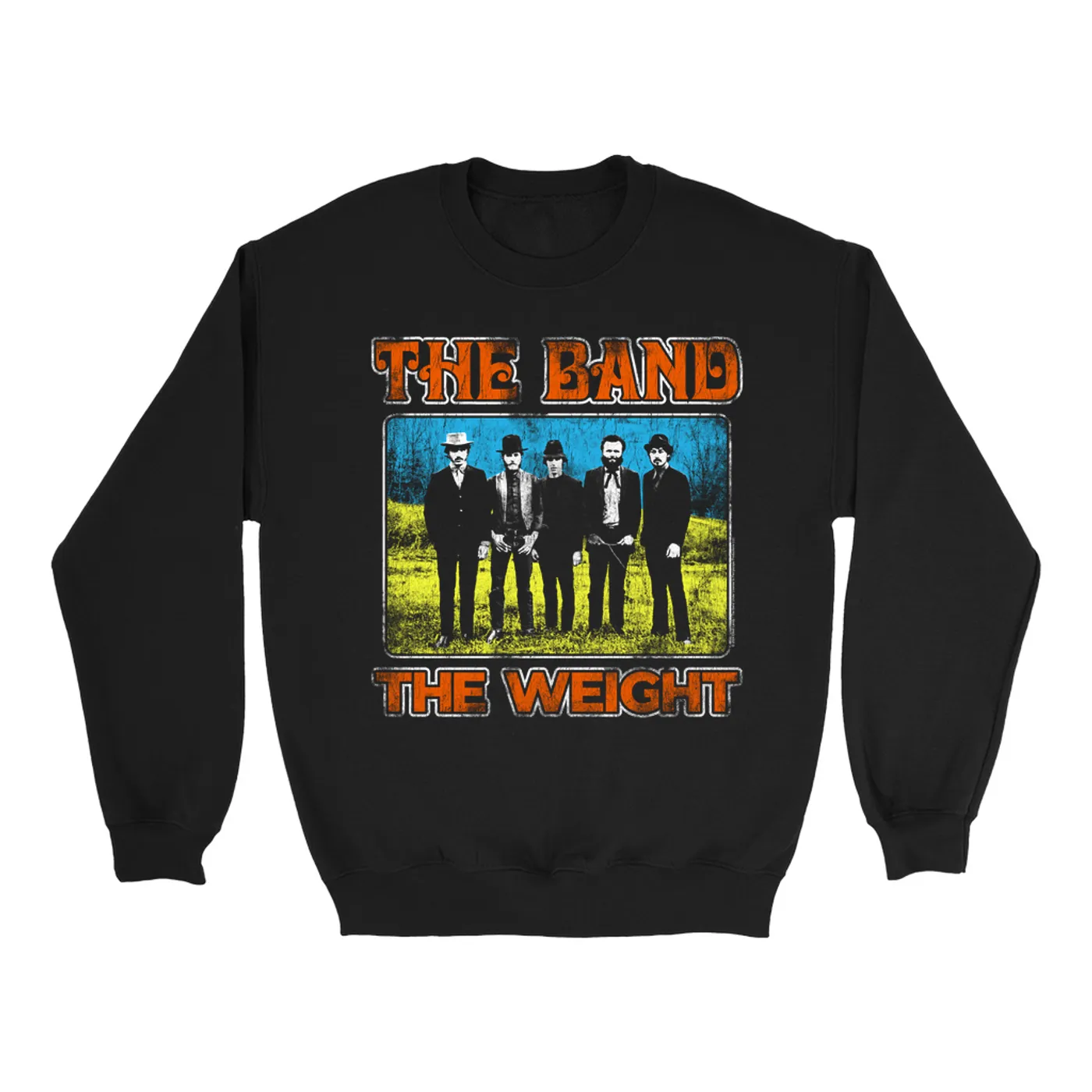 The Band Sweatshirt | Colorful The Weight Design Distressed The Band Sweatshirt