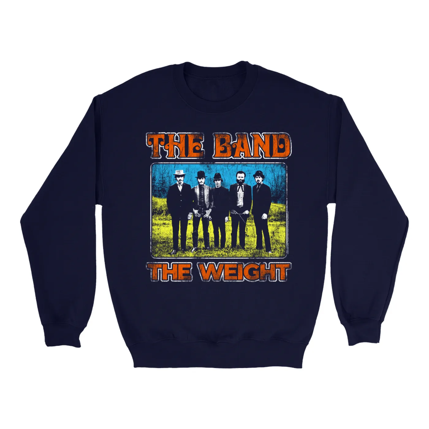 The Band Sweatshirt | Colorful The Weight Design Distressed The Band Sweatshirt