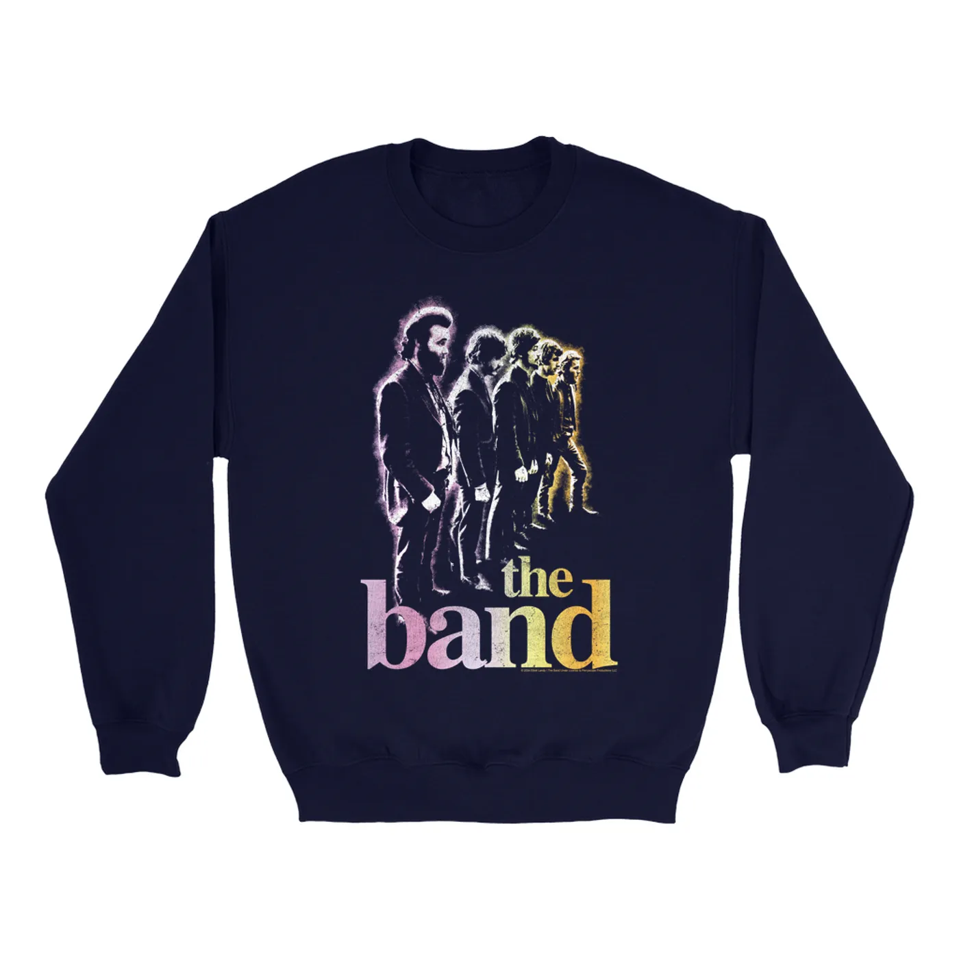 The Band Sweatshirt | All Lined Up Colorful Ombre Distressed (Merchbar Exclusive) The Band Sweatshirt