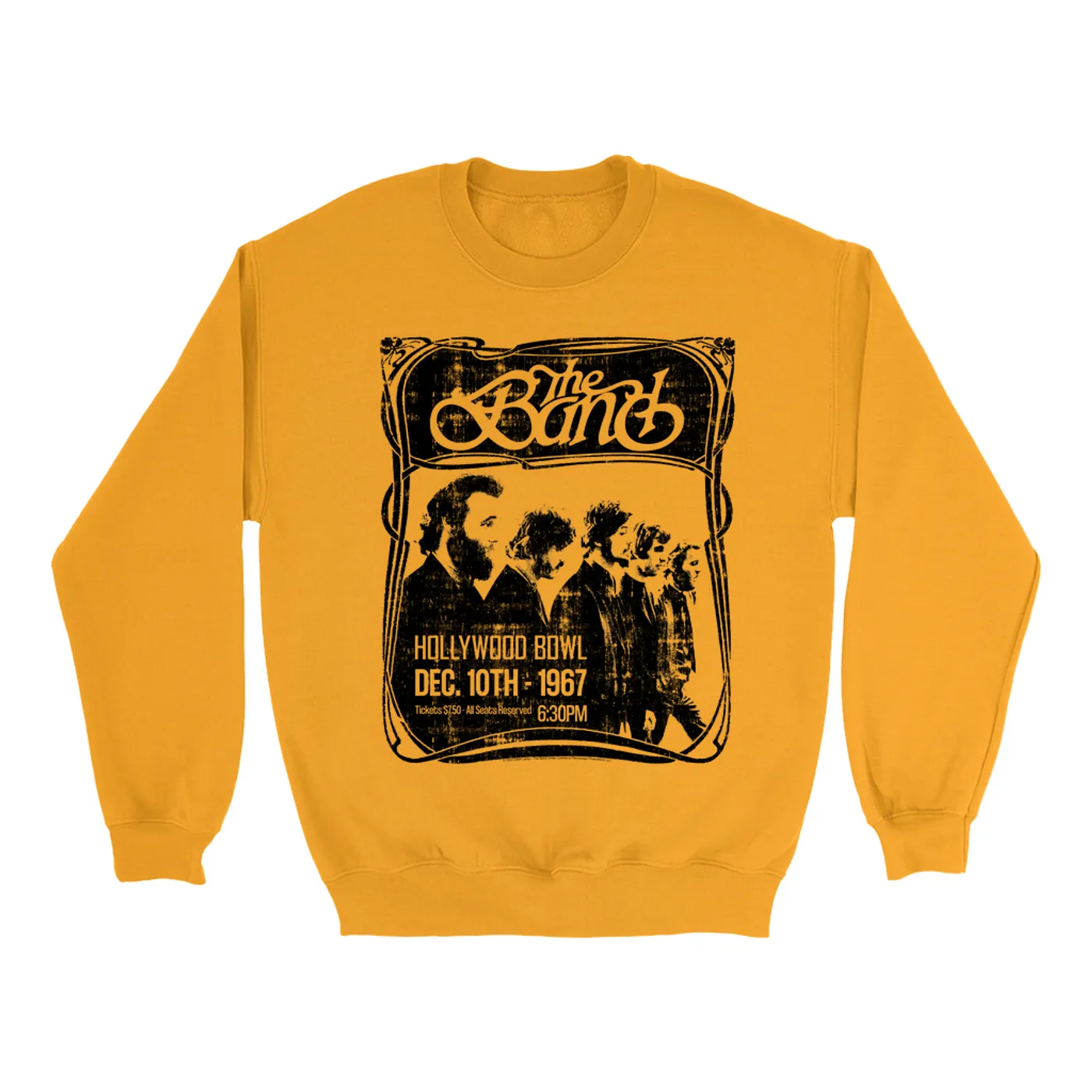 The Band Sweatshirt | Hollywood Bowl 1967 Concert Distressed (Merchbar Exclusive) The Band Sweatshirt