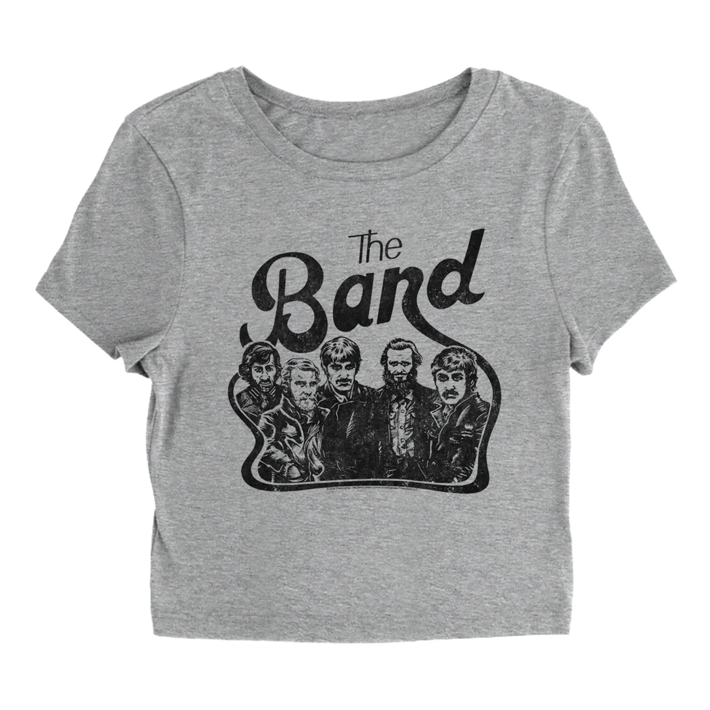 The Band Women's T-Shirt | Vintage Sketch Design Distressed (Merchbar Exclusive) The Band Baby Tee