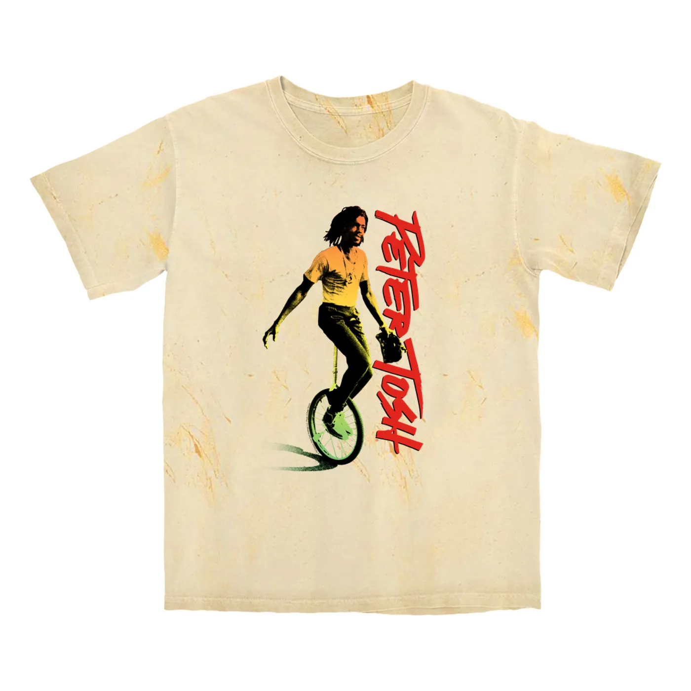 Peter Tosh T-shirt | Colorful Ombre Unicycle Image Peter Tosh Color Blast Shirt