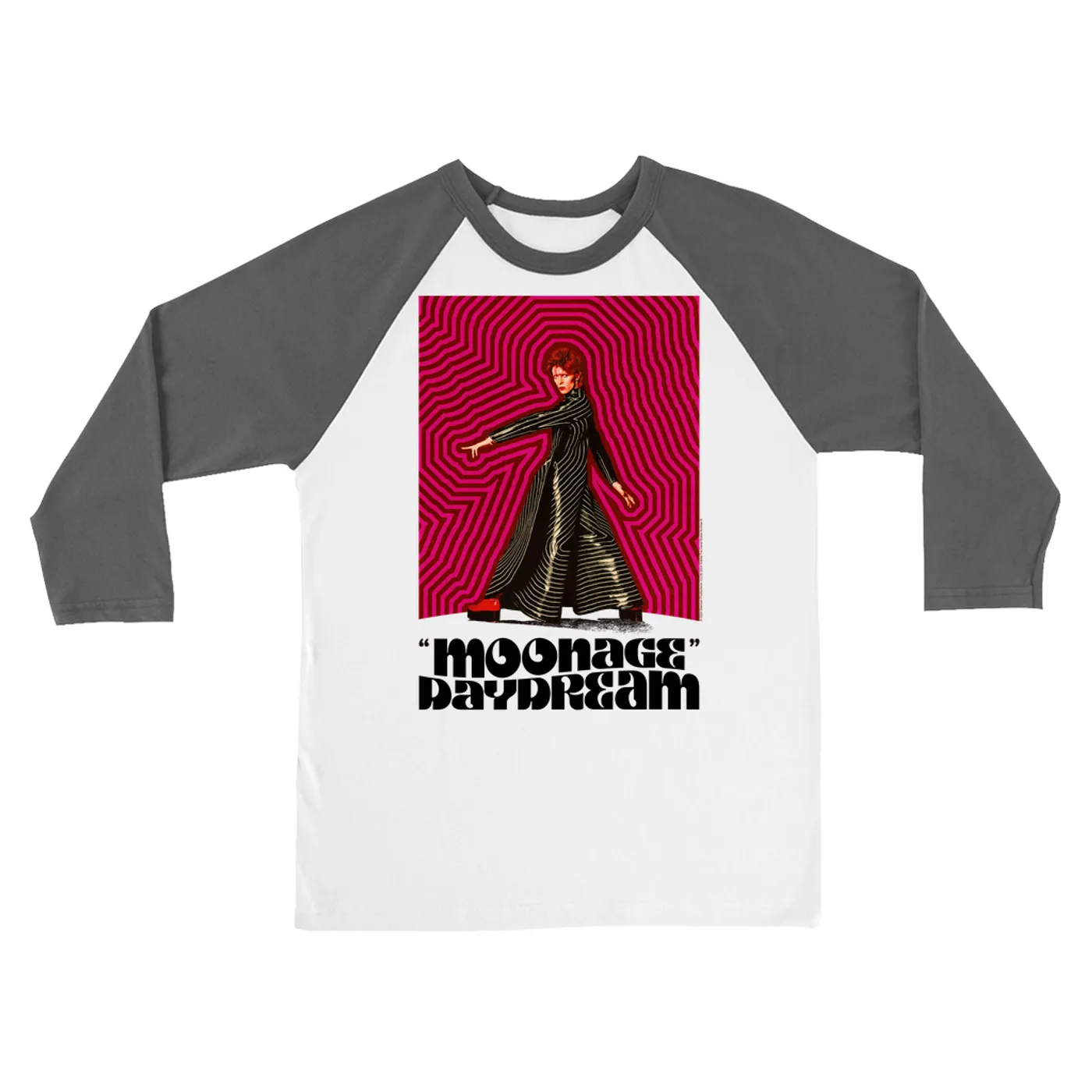 David Bowie 3/4 Sleeve Baseball Tee | Moonage Daydream Artwork Design David Bowie Shirt