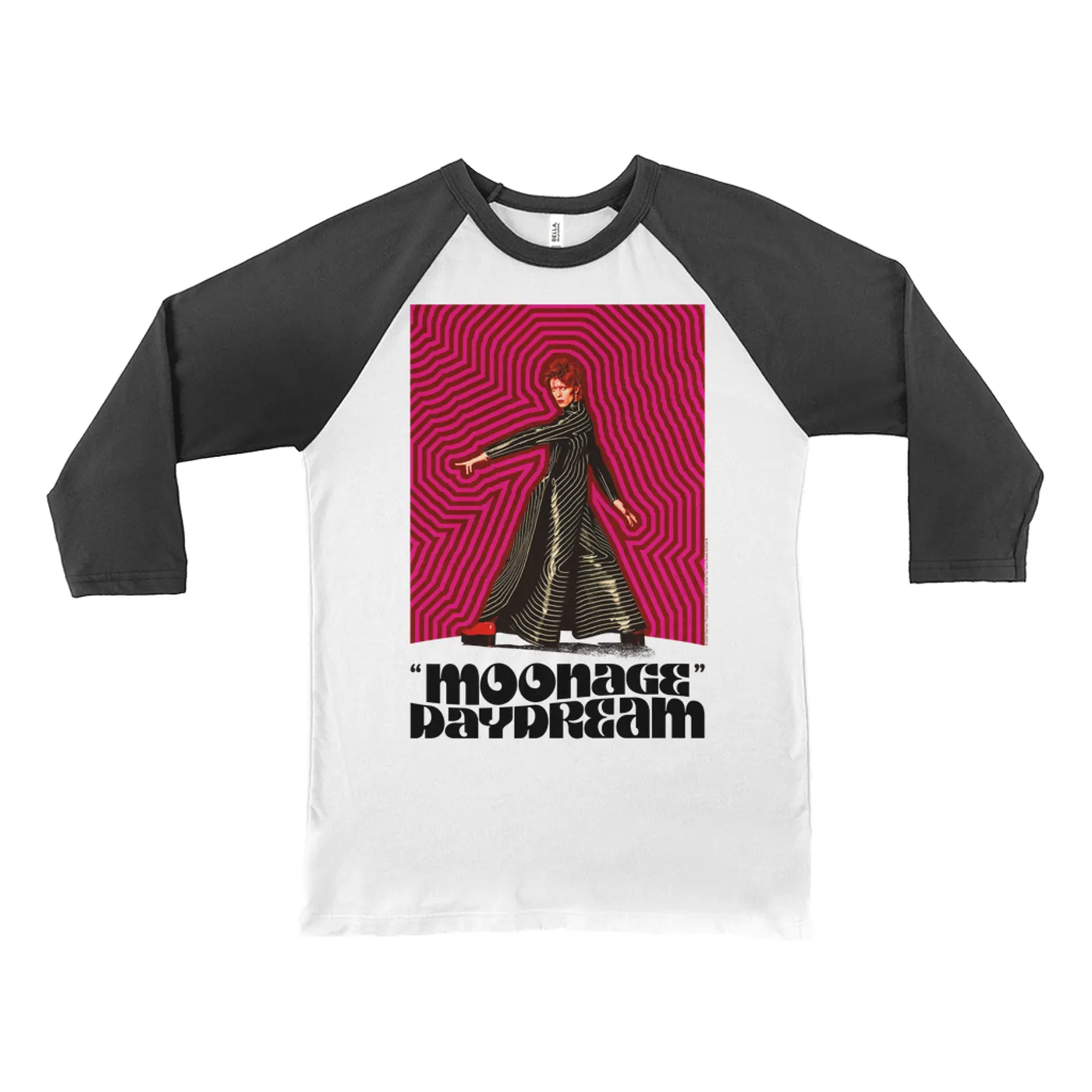 David Bowie 3/4 Sleeve Baseball Tee | Moonage Daydream Artwork Design David Bowie Shirt