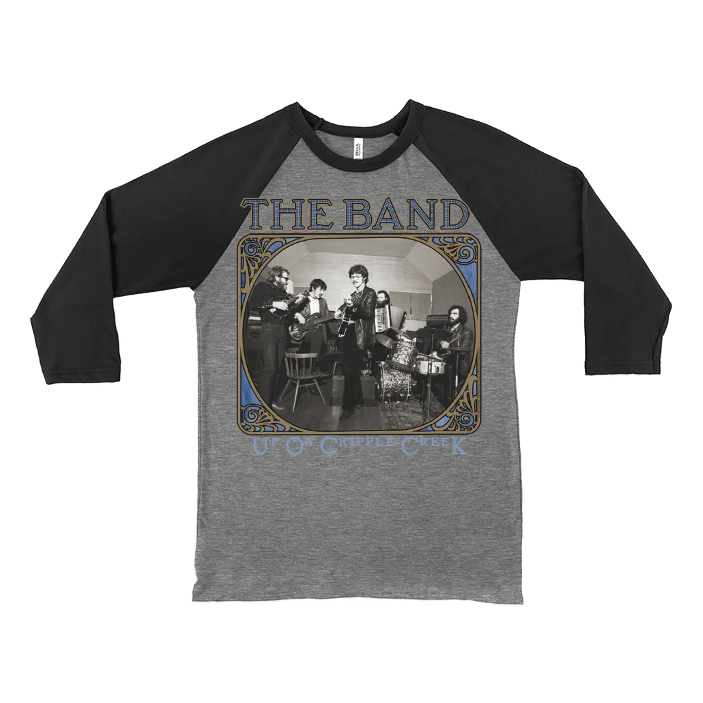 The Band 3/4 Sleeve Baseball Tee | Up On Cripple Creek Vintage Design The Band Shirt
