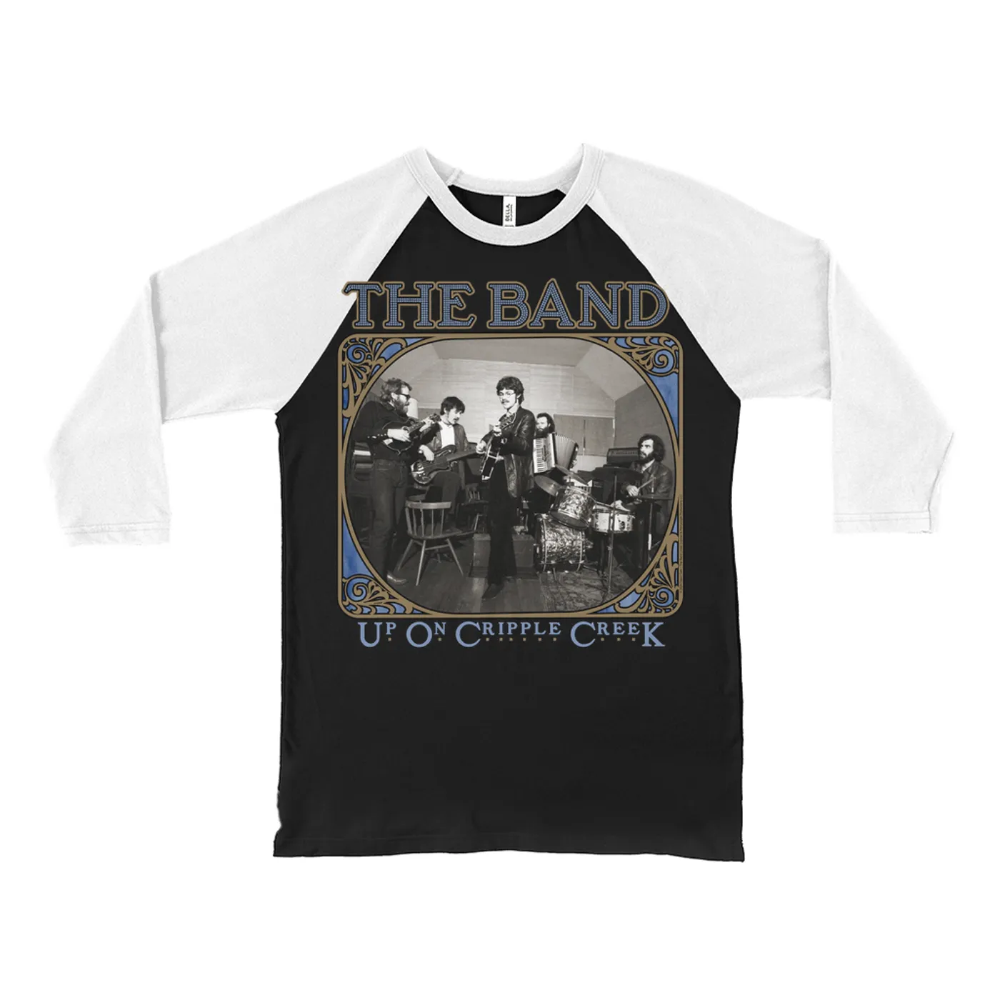 The Band 3/4 Sleeve Baseball Tee | Up On Cripple Creek Vintage Design The Band Shirt