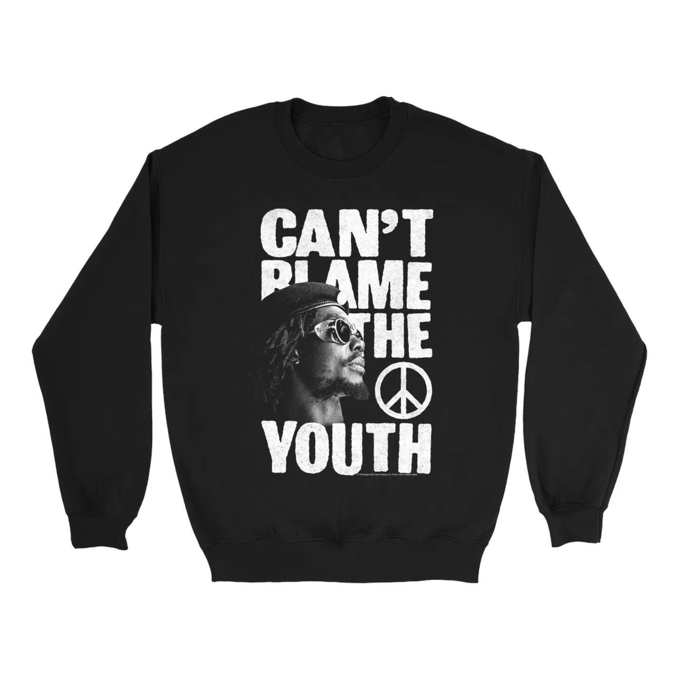 Peter Tosh Sweatshirt | Can't Blame The Youth Distressed Peter Tosh Sweatshirt