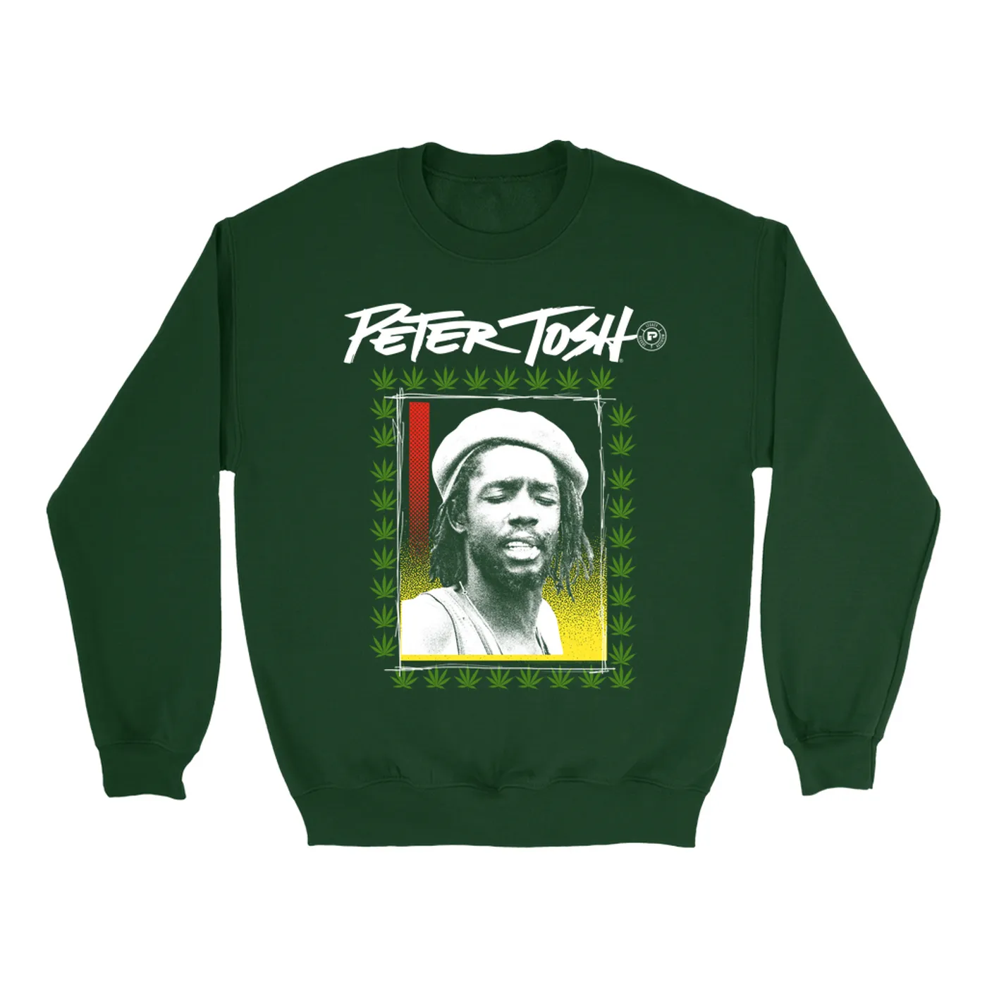 Peter Tosh Sweatshirt | Contemporary Pot Border Design Peter Tosh Sweatshirt