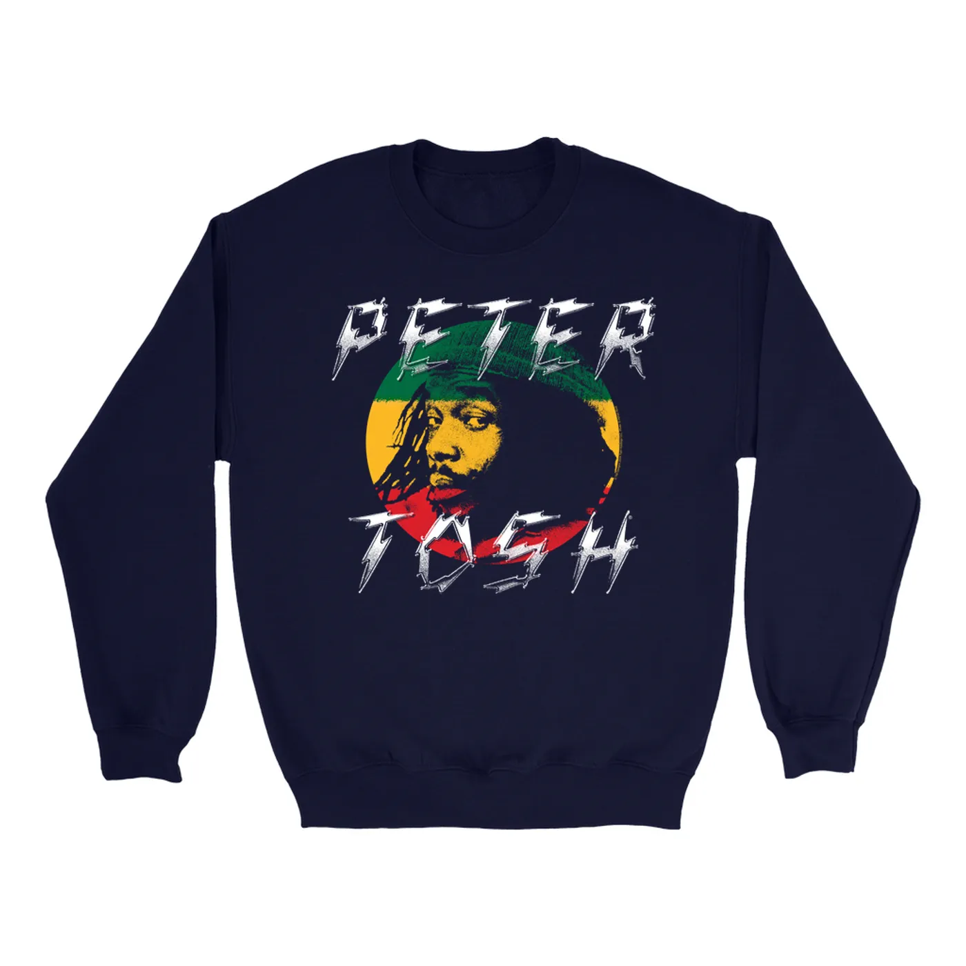 Peter Tosh Sweatshirt | Green Yellow Red Circle Design Peter Tosh Sweatshirt